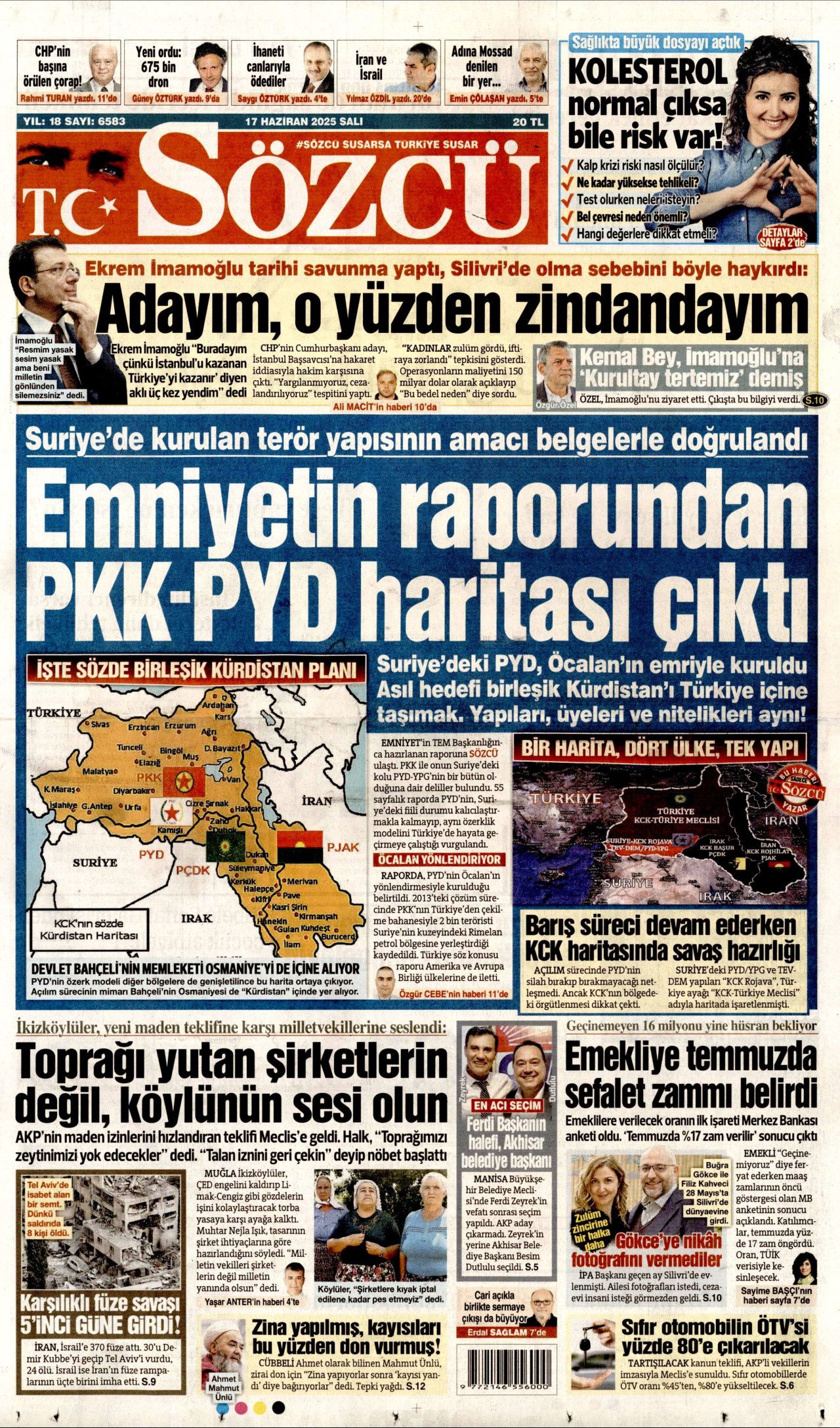 İsrail artık güvende değil! Nükleer kullanma ihtimali arttı...  17 Haziran Salı gazete manşetleri... 5