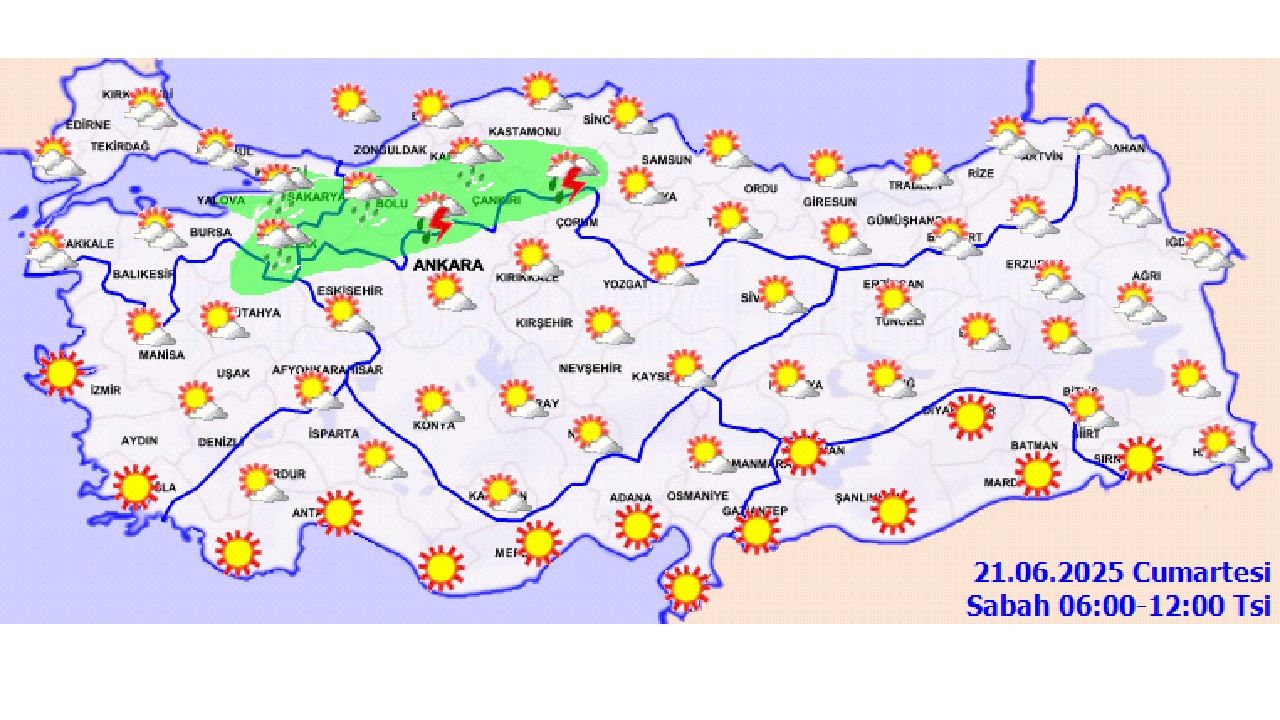 21 Haziran 2025 yurt genelinde sıcaklık değişimi bekleniyor! İşte il il beklenen hava durumu... 3