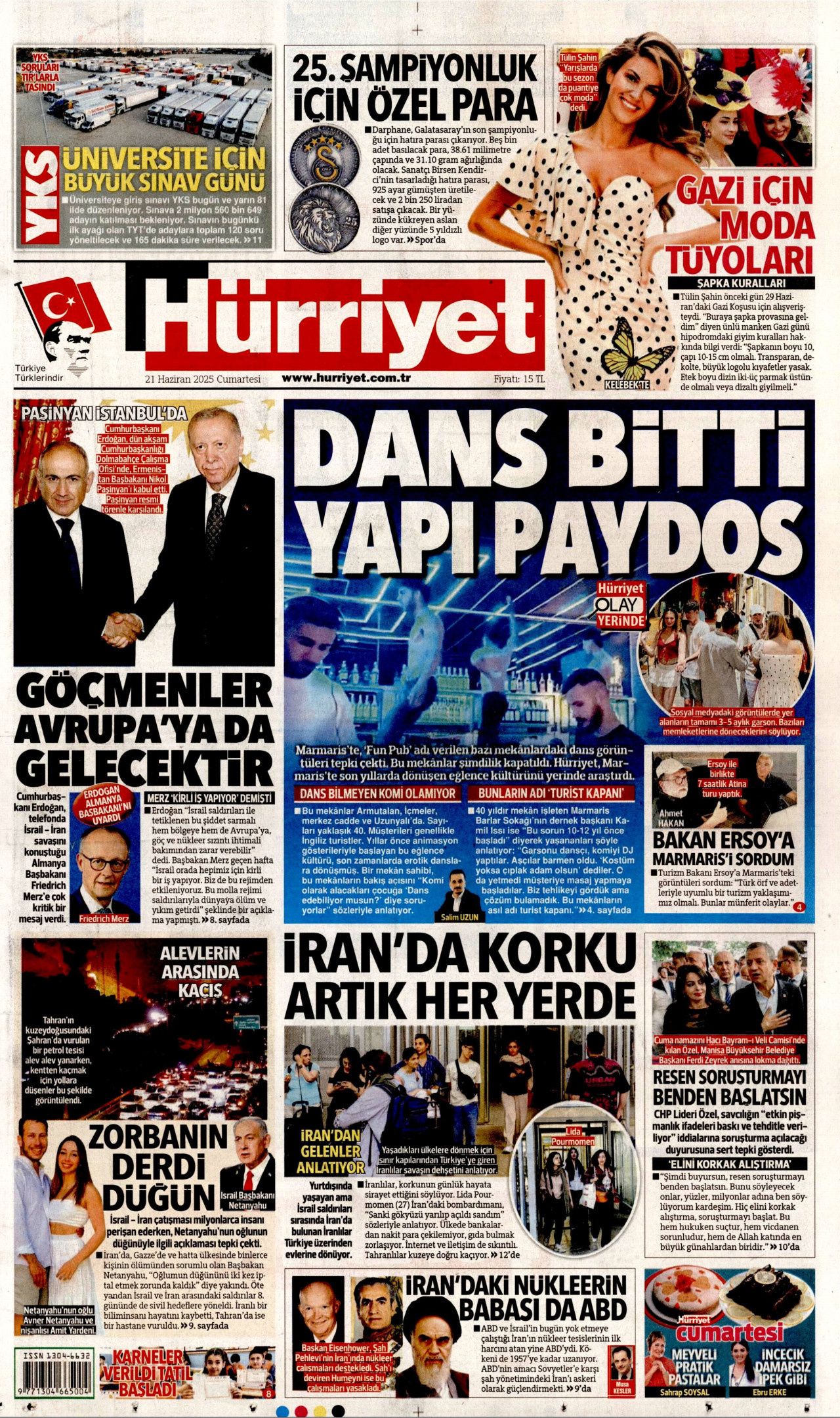 Soykırımcı İsrail gerçekleri gizliyor! Korku, yalan, sansür... 21 Haziran Cumartesi gazete manşetleri 1