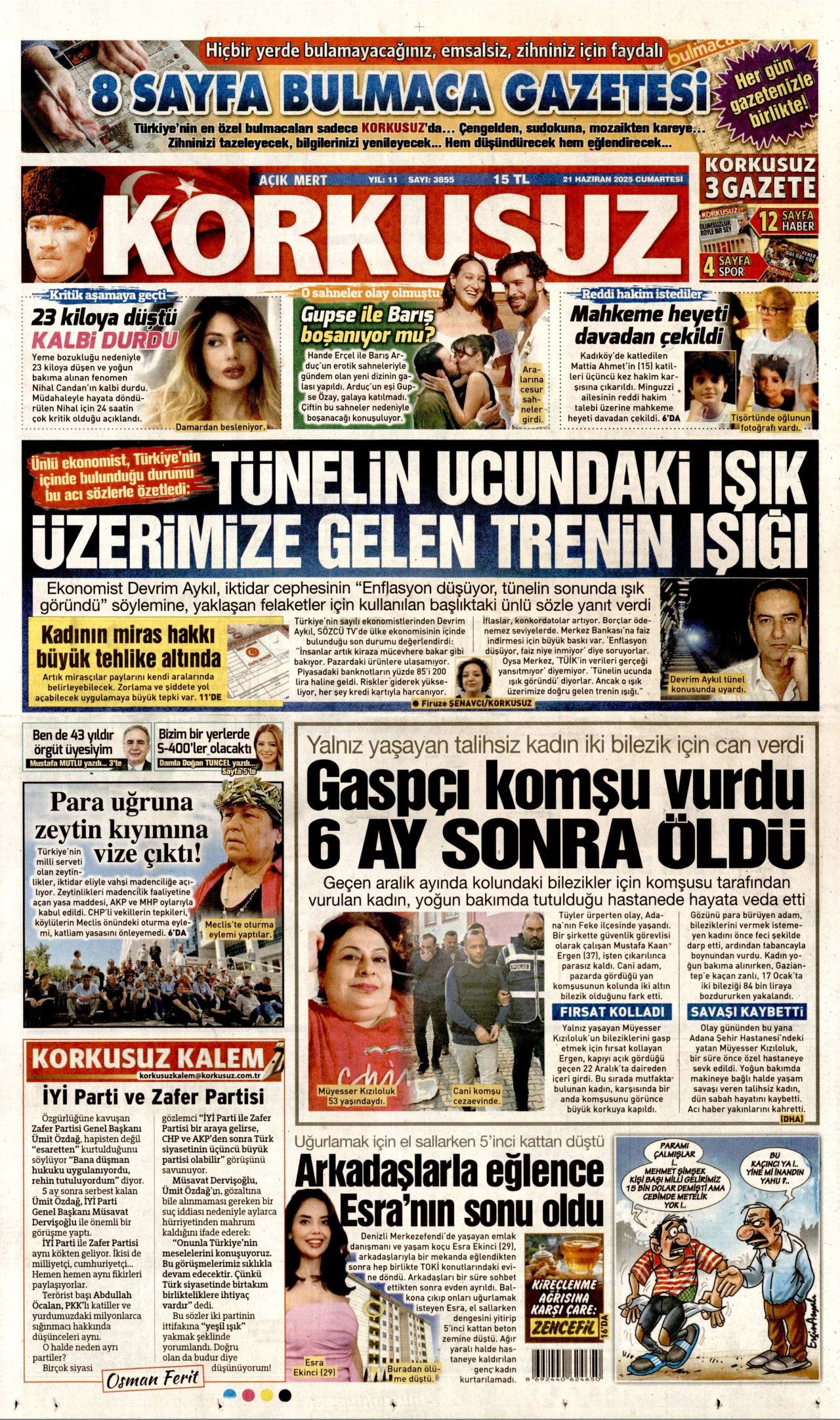 Soykırımcı İsrail gerçekleri gizliyor! Korku, yalan, sansür... 21 Haziran Cumartesi gazete manşetleri 22