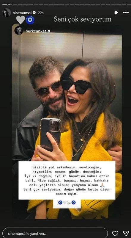 Sinem Ünsal’a sevgilisi Berk Cankat’tan romantik doğum günü kutlaması: Mesajdaki detay olay oldu 3