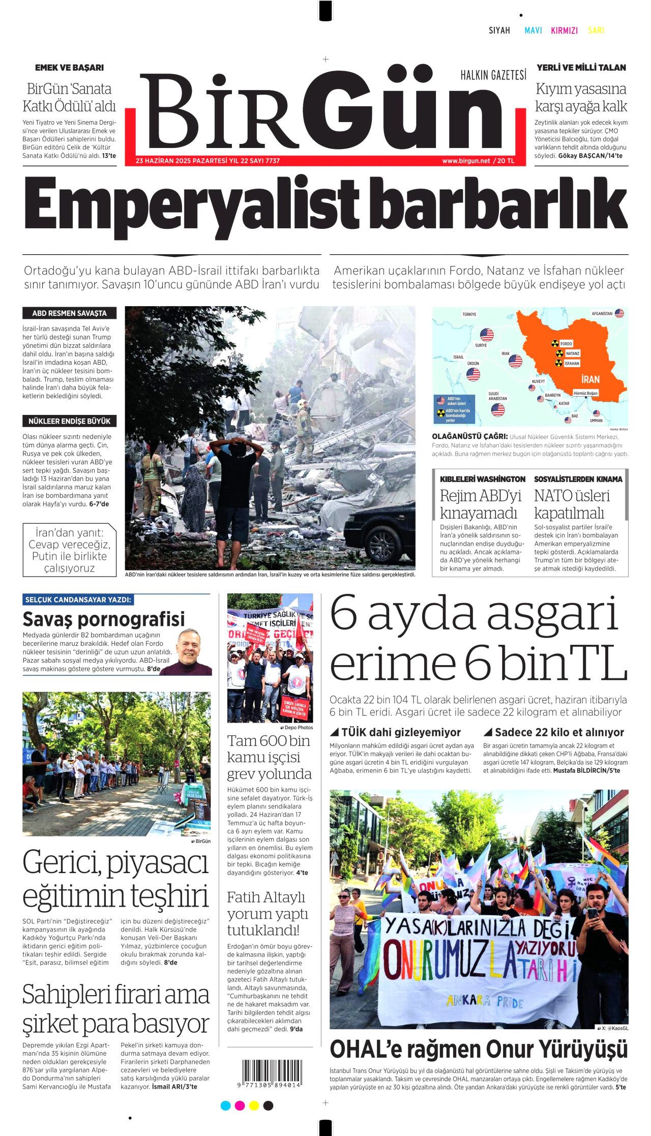İsrail'e teslim olan ABD, İran'ı vurdu! İsrail-İran savaşındaki tehlikeli dönemeç gazete manşetlerinde... 19