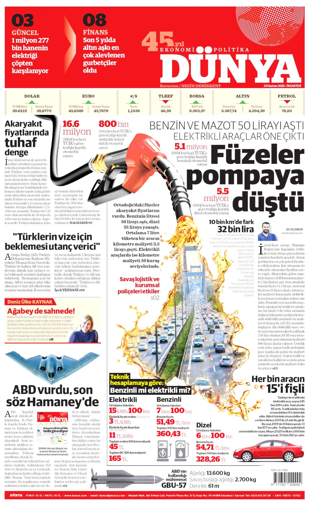 İsrail'e teslim olan ABD, İran'ı vurdu! İsrail-İran savaşındaki tehlikeli dönemeç gazete manşetlerinde... 17