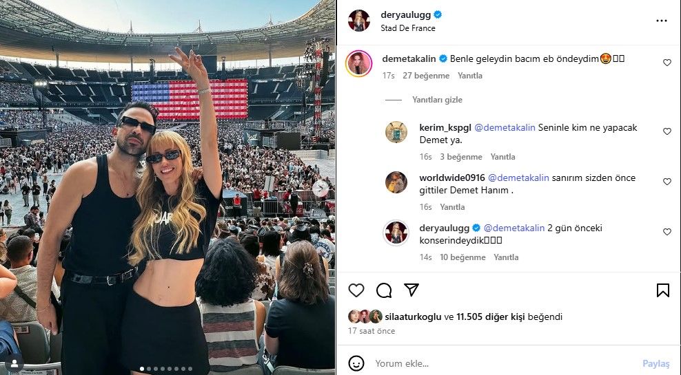 Beyonce’nin Paris konserini en önden izleyen Demet Akalın, Derya Uluğ’a hava attı! 5