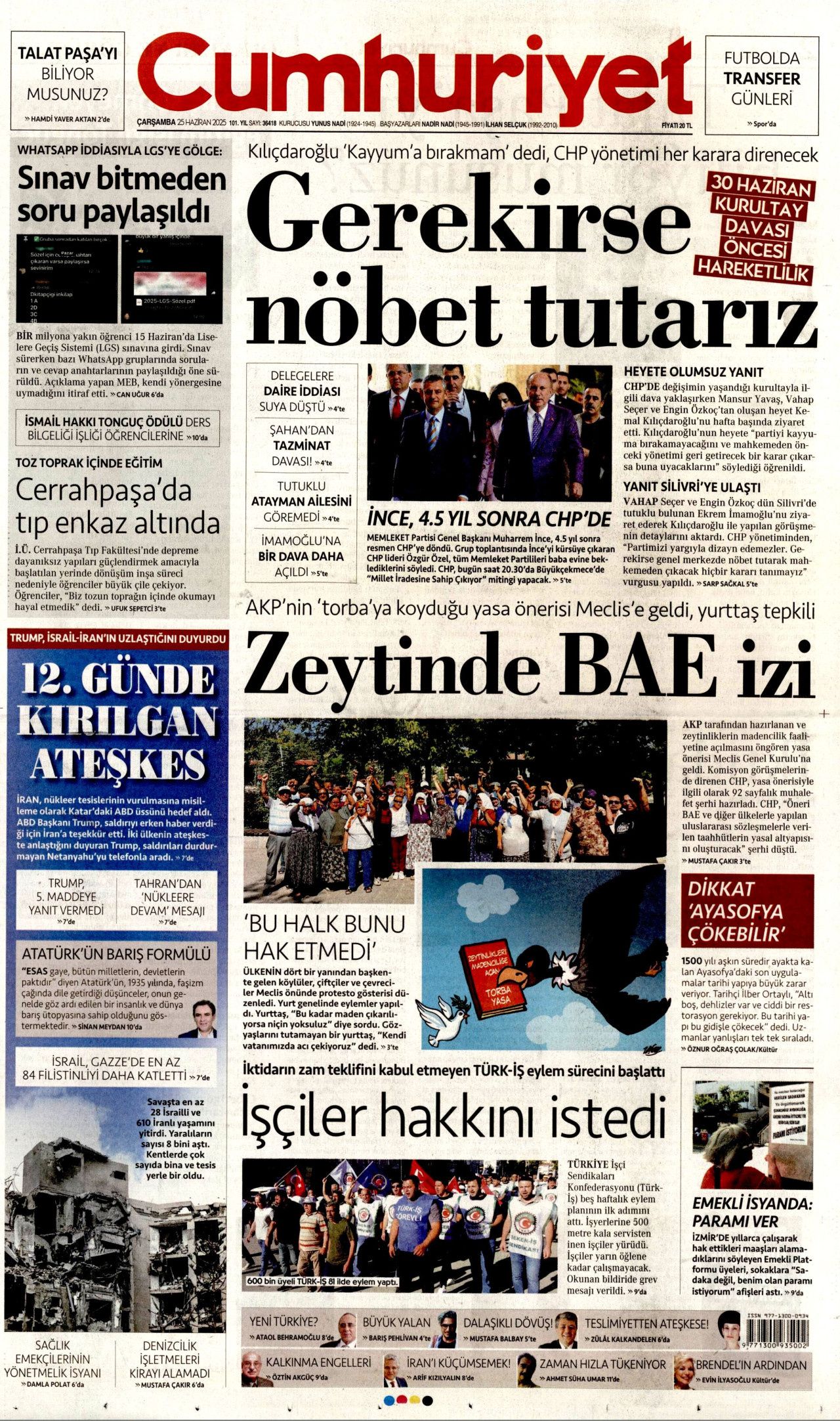 Cumhurbaşkanı Erdoğan-Trump görüşmesi manşetlerde! Hangi gazete nasıl gördü? 25 Haziran Çarşamba gazete manşetleri... 4