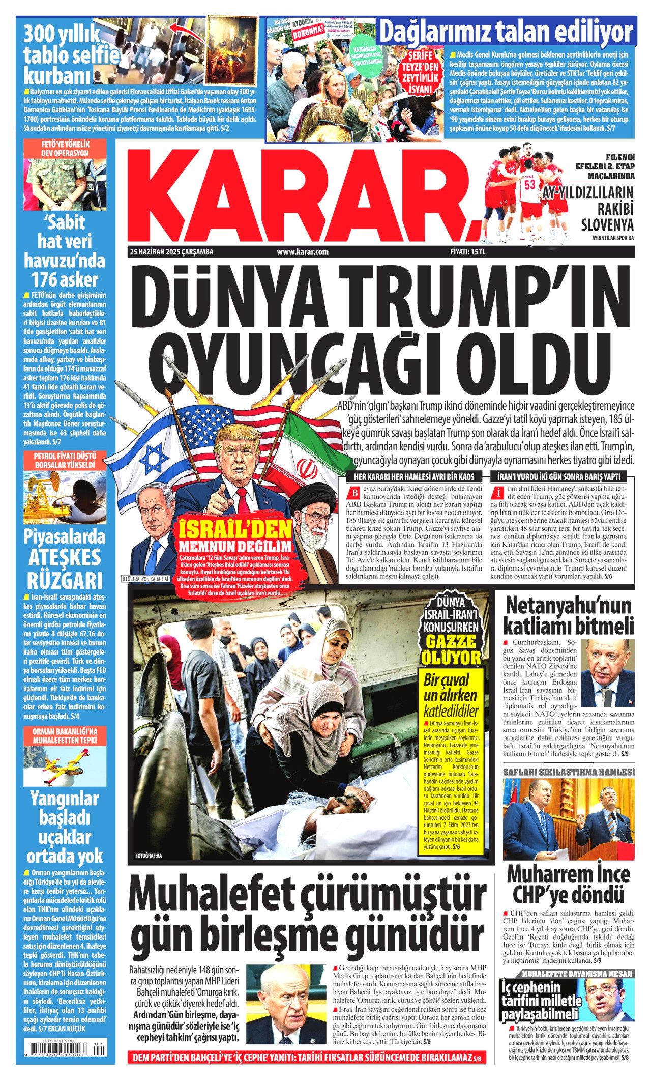 Cumhurbaşkanı Erdoğan-Trump görüşmesi manşetlerde! Hangi gazete nasıl gördü? 25 Haziran Çarşamba gazete manşetleri... 12