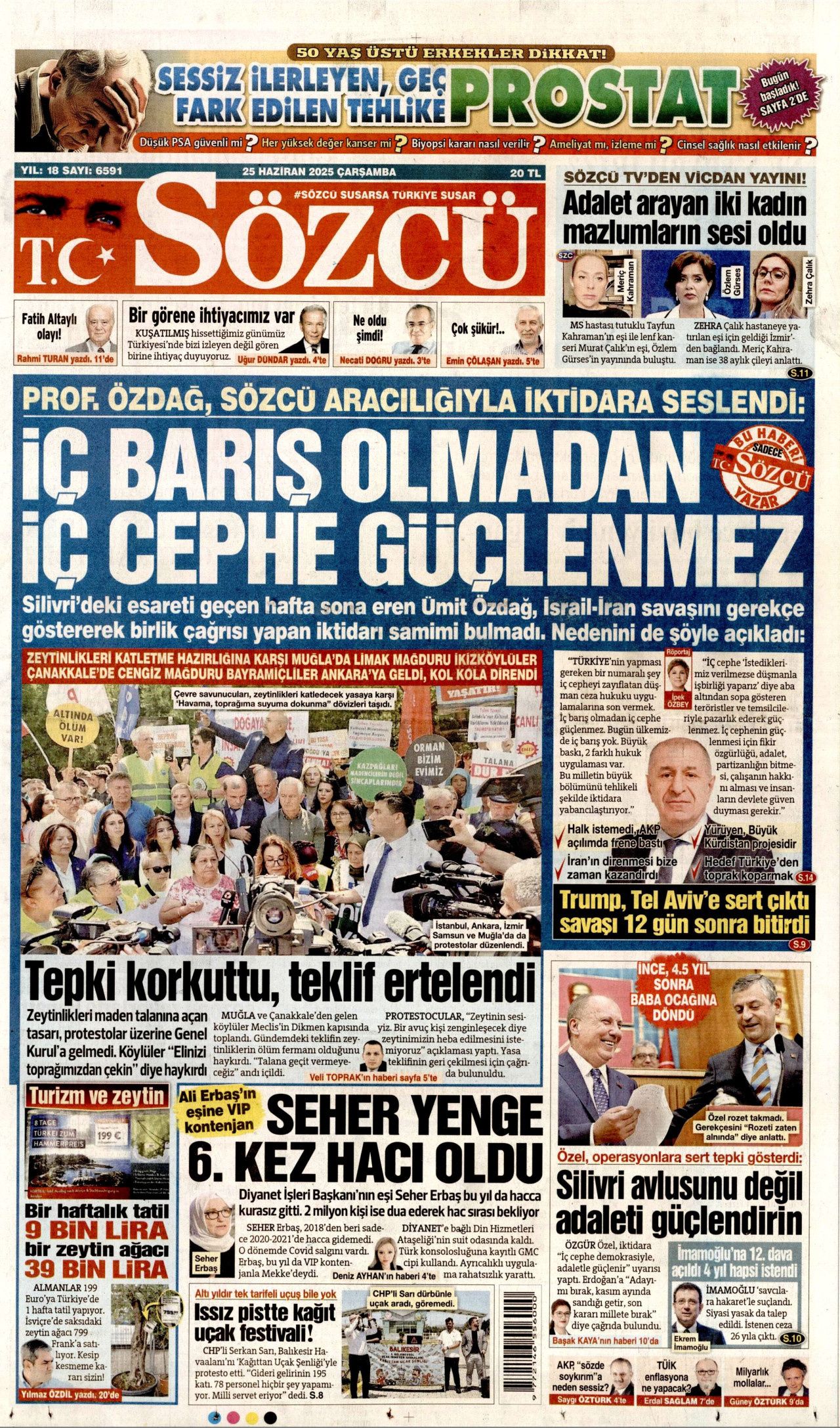 Cumhurbaşkanı Erdoğan-Trump görüşmesi manşetlerde! Hangi gazete nasıl gördü? 25 Haziran Çarşamba gazete manşetleri... 5