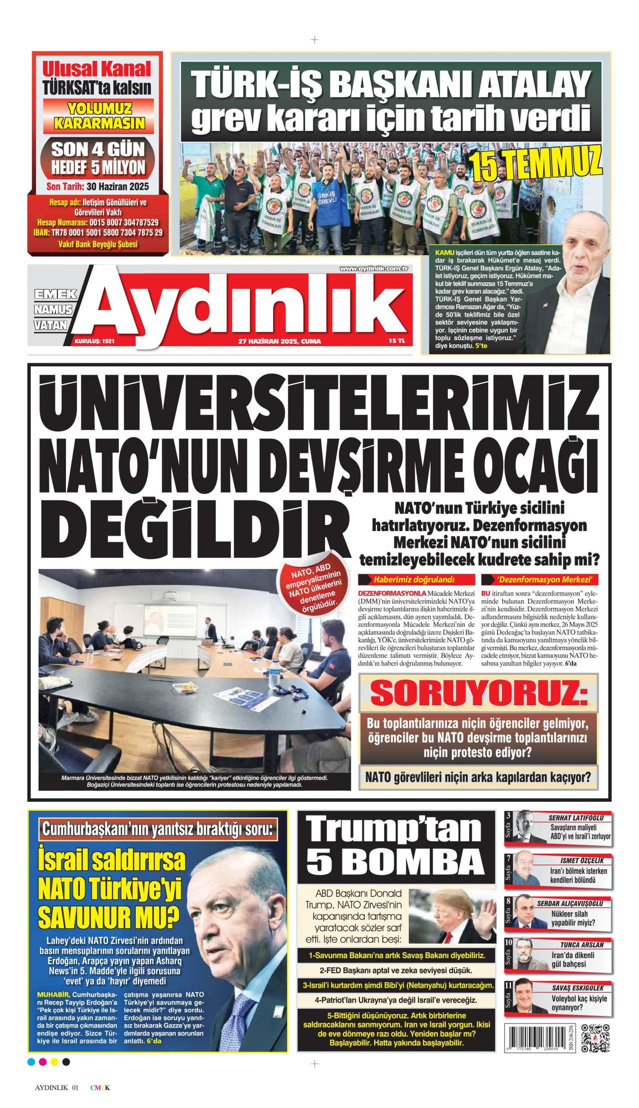 Sistemler sistemini kuruyoruz! Cumhurbaşkanı Erdoğan uçakta 'Çelik Kubbe'yi anlattı... 13