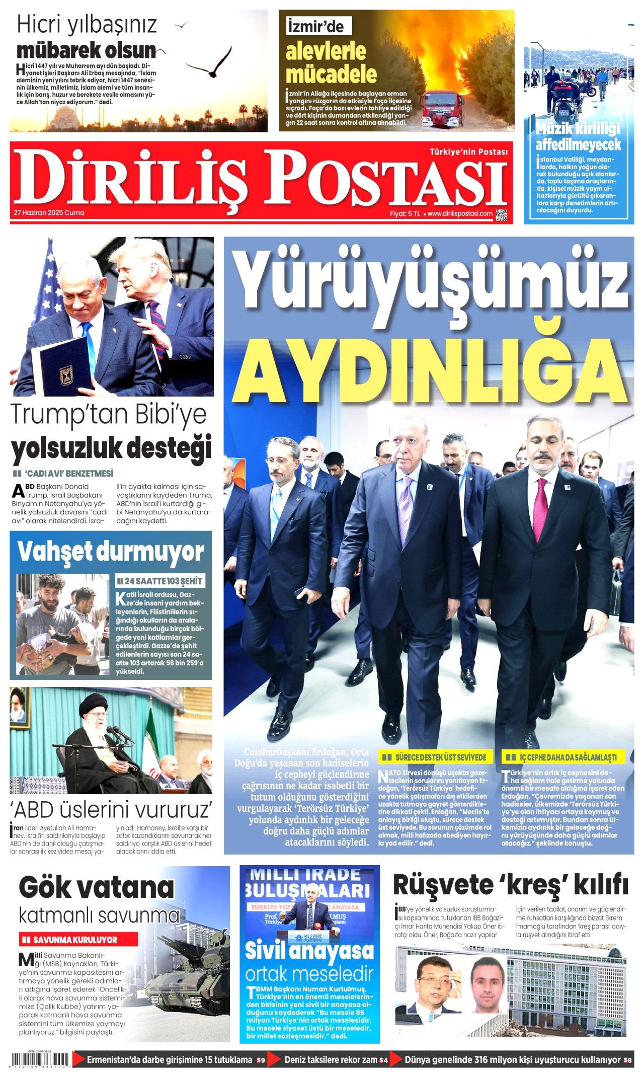 Sistemler sistemini kuruyoruz! Cumhurbaşkanı Erdoğan uçakta 'Çelik Kubbe'yi anlattı... 25