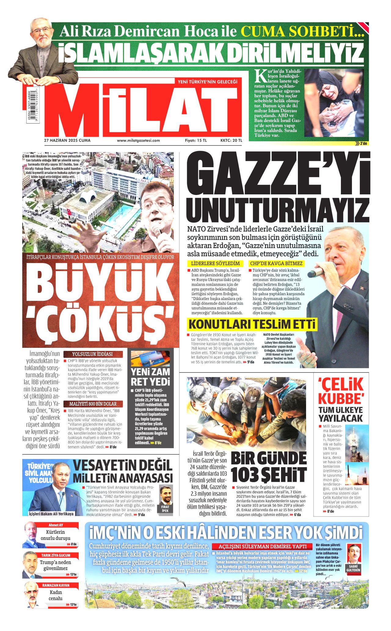 Sistemler sistemini kuruyoruz! Cumhurbaşkanı Erdoğan uçakta 'Çelik Kubbe'yi anlattı... 12