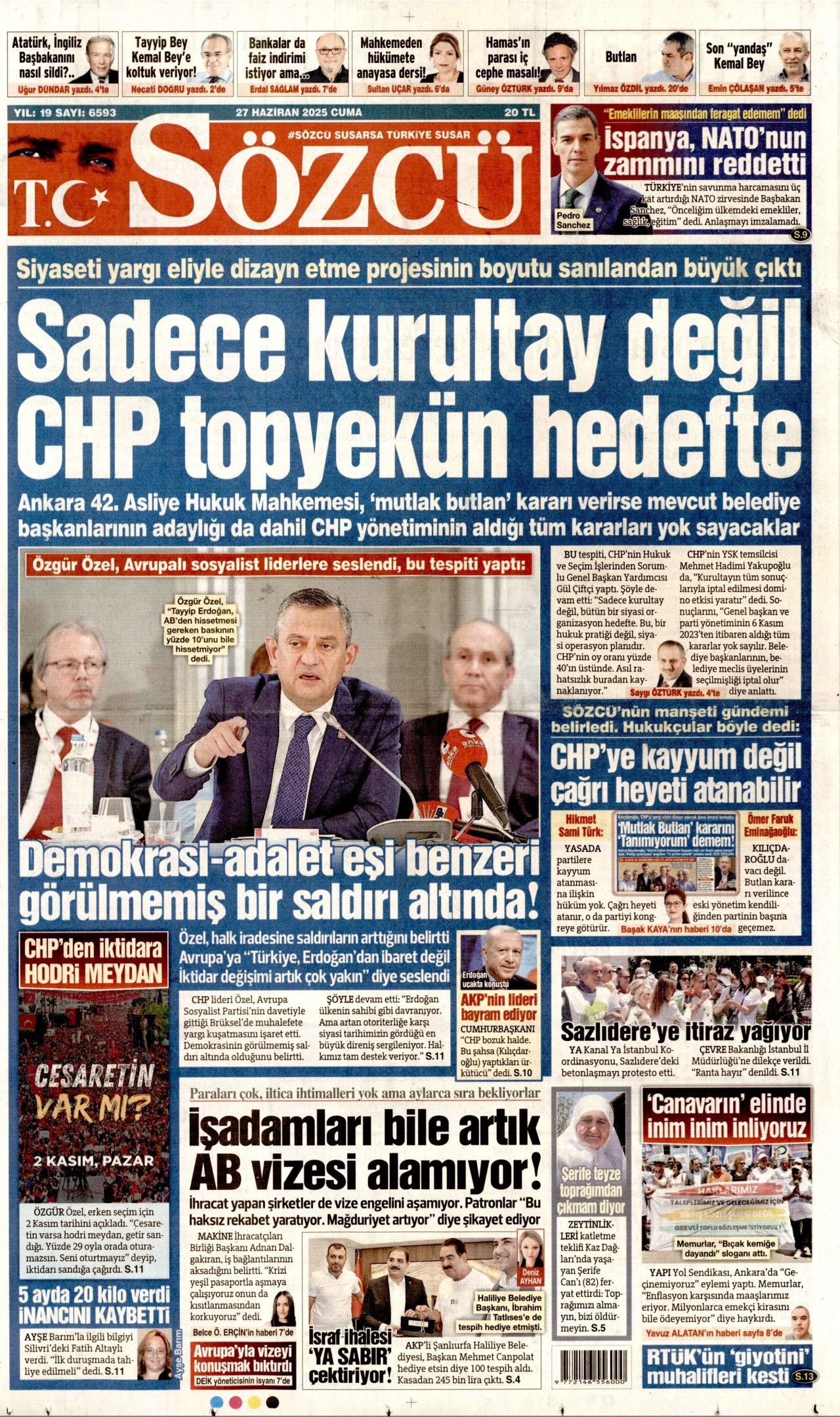 Sistemler sistemini kuruyoruz! Cumhurbaşkanı Erdoğan uçakta 'Çelik Kubbe'yi anlattı... 6