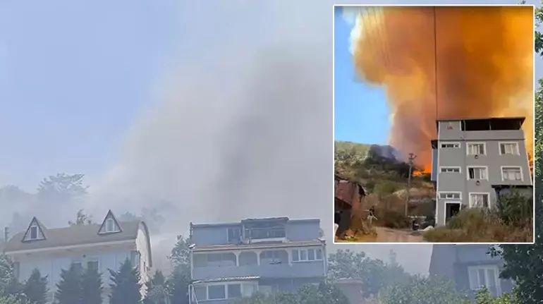 Bursa’da orman yangını paniği: Alevler evlere kadar ulaştı, mahalle tahliye edildi! 6