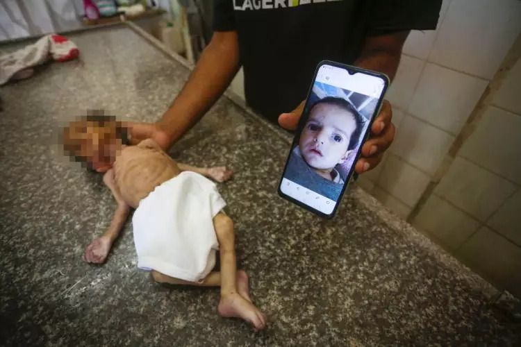 Yürekleri yakan haber! Gazze'de 3 aylık Curi bebek açlıktan öldü! 13