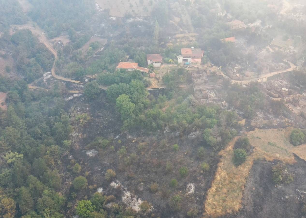 Sakarya yangını Bilecik'e sıçradı, köyler tahliye edildi! Alevlerin teslim aldığı bölgeden korkunç kareler 4