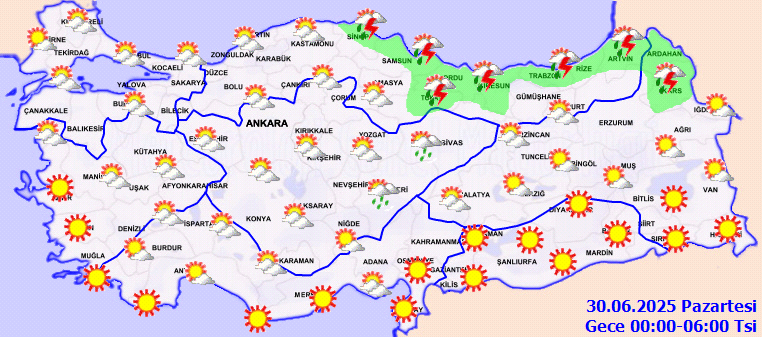Meteoroloji uyardı: Karadeniz ve Doğu Anadolu’da kuvvetli sağanak, Marmara ve Ege’de fırtına bekleniyor 8