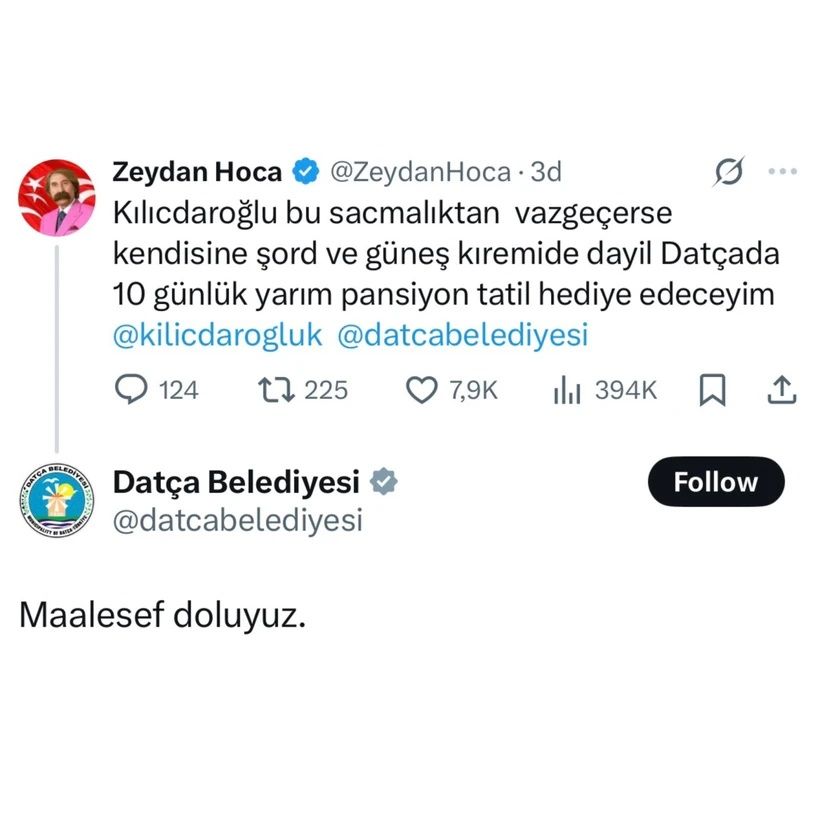 Datça Belediyesi’nde Kılıçdaroğlu krizi: Sosyal medya yöneticisinin görevine son verildi! Kılıçdaroğlu sessizliğini bozdu: Doğru bulmuyorum! 2