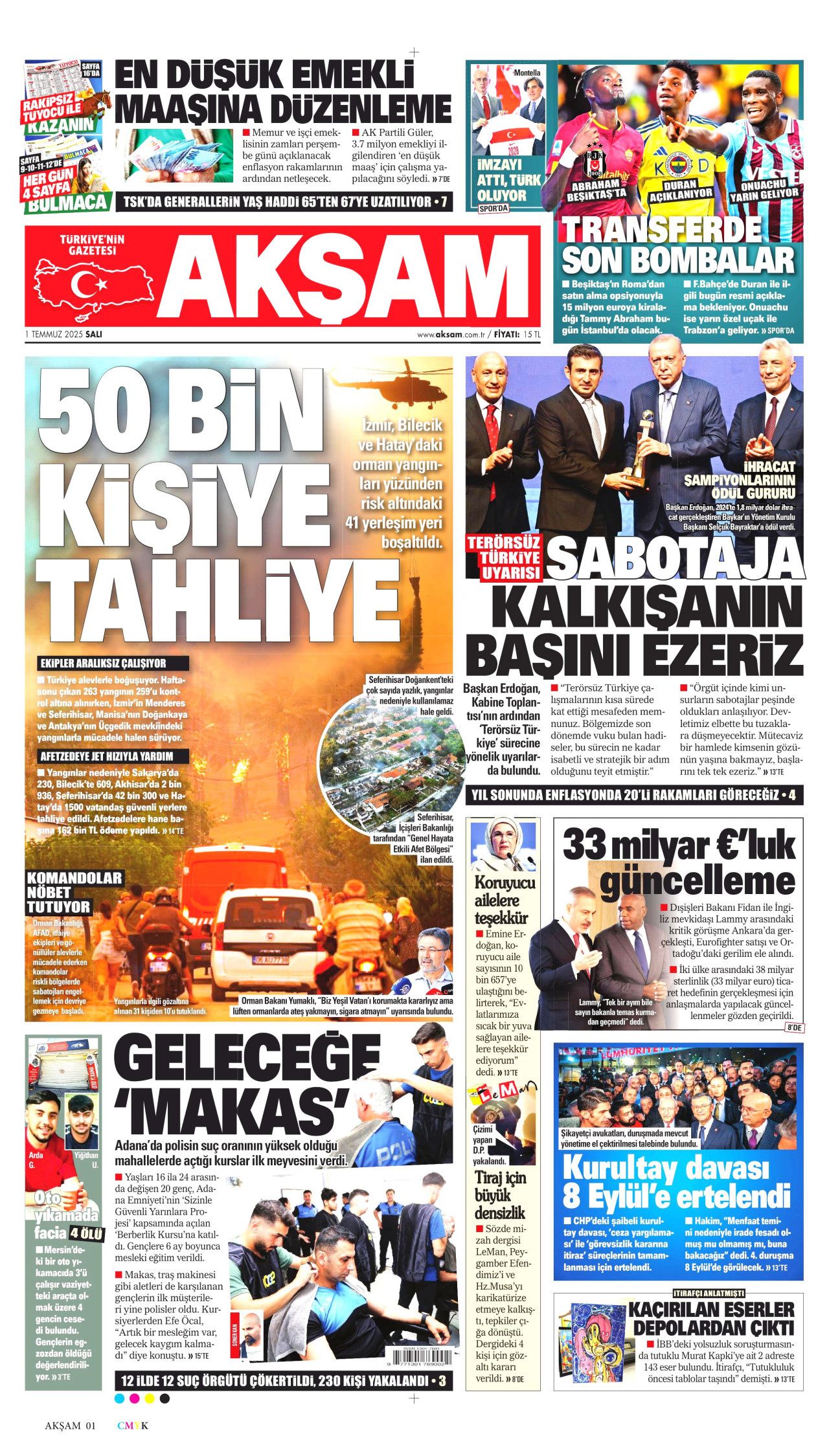 Alevler arasında can pazarı... Savaş gibi mücadele manşetlerde! 8