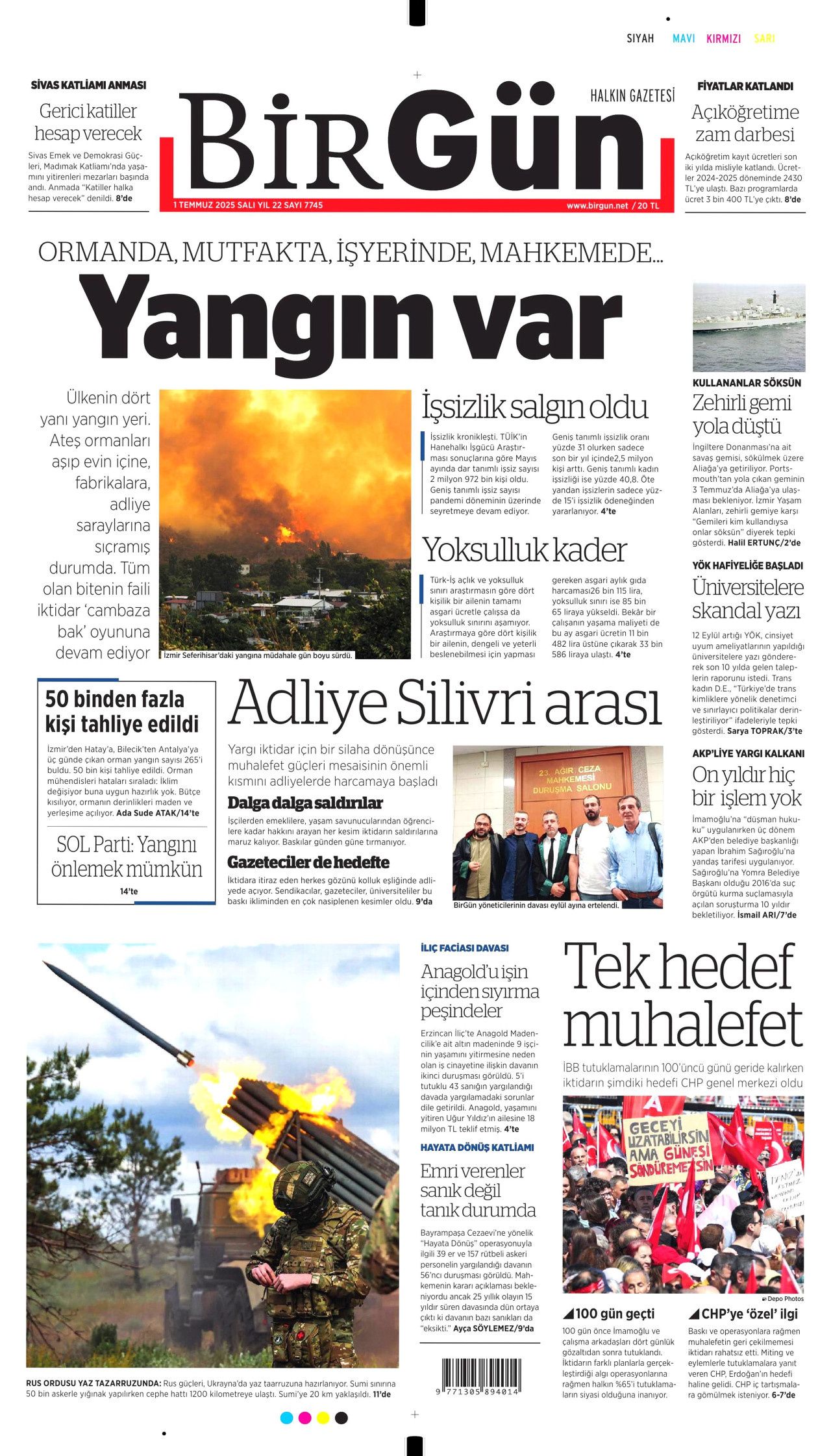 Alevler arasında can pazarı... Savaş gibi mücadele manşetlerde! 22