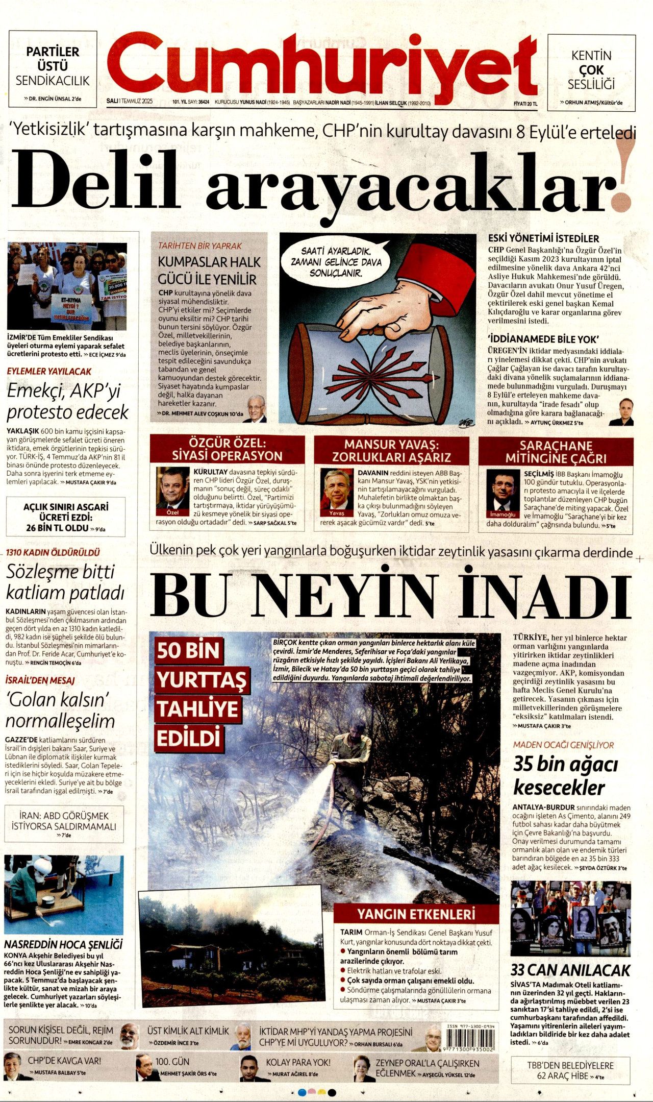 Alevler arasında can pazarı... Savaş gibi mücadele manşetlerde! 10