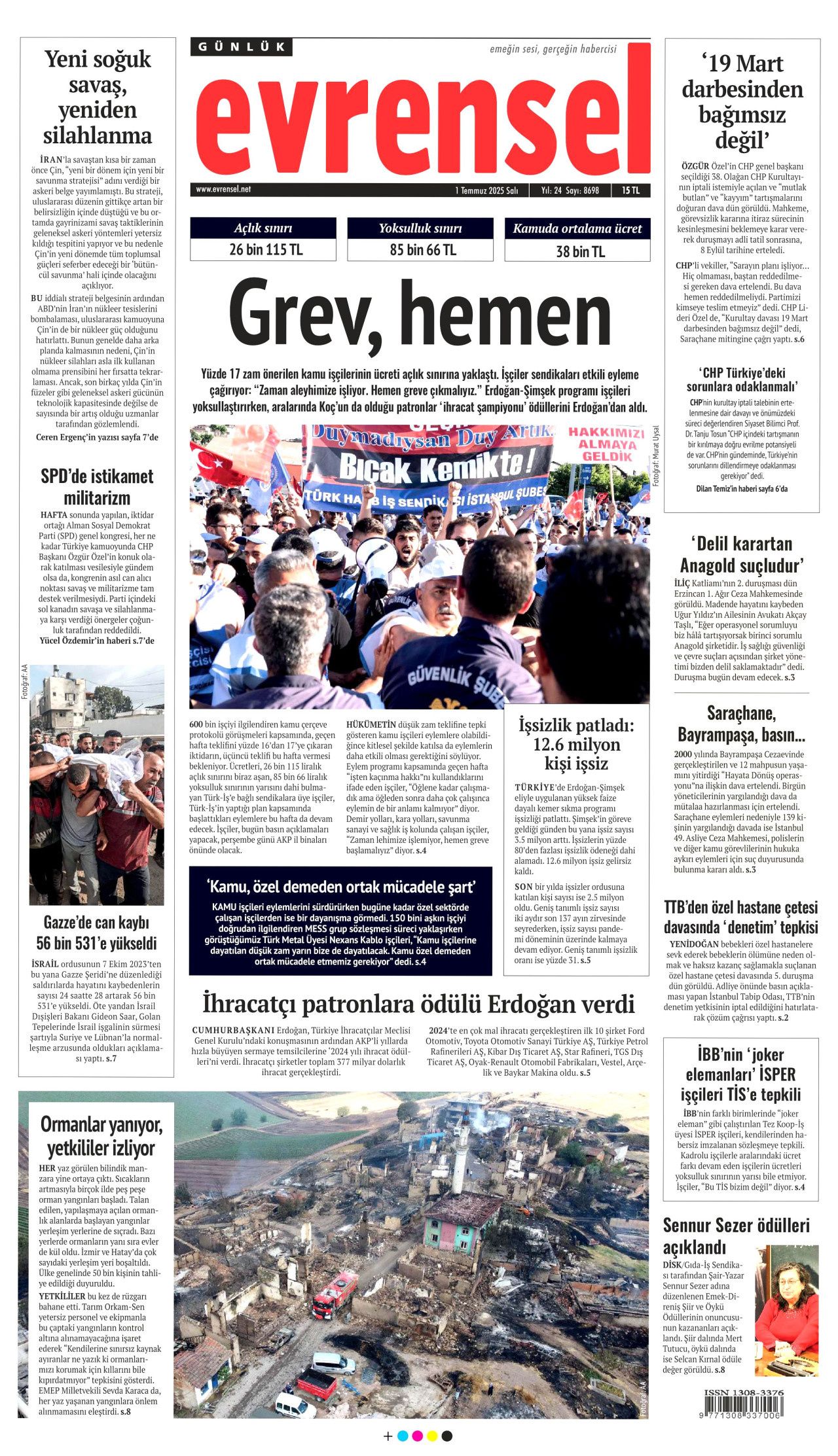 Alevler arasında can pazarı... Savaş gibi mücadele manşetlerde! 21
