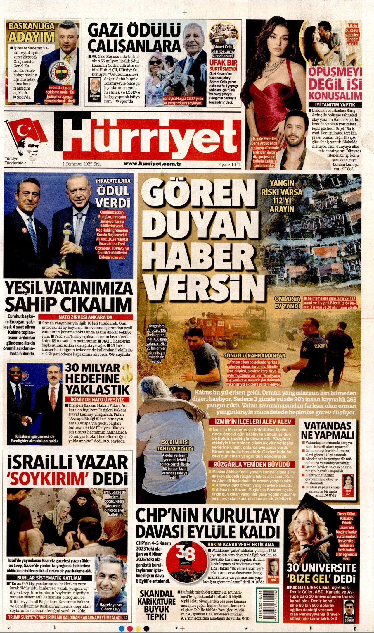 Alevler arasında can pazarı... Savaş gibi mücadele manşetlerde! 2