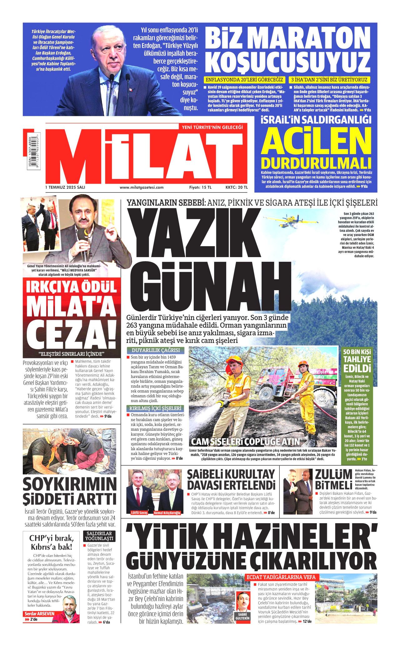 Alevler arasında can pazarı... Savaş gibi mücadele manşetlerde! 18