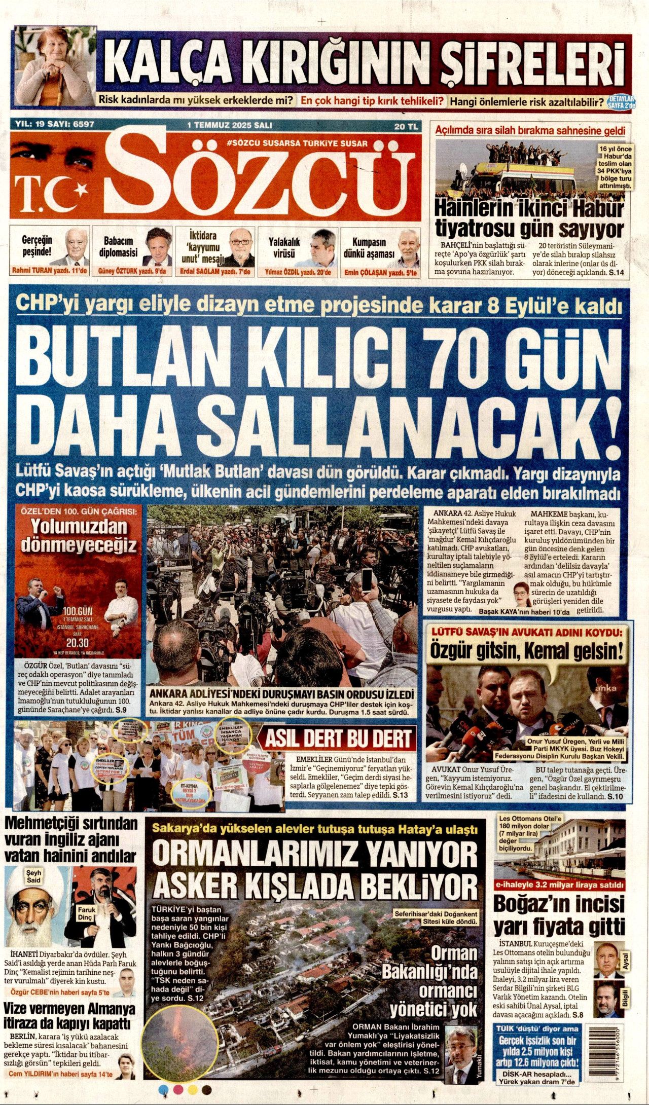 Alevler arasında can pazarı... Savaş gibi mücadele manşetlerde! 3