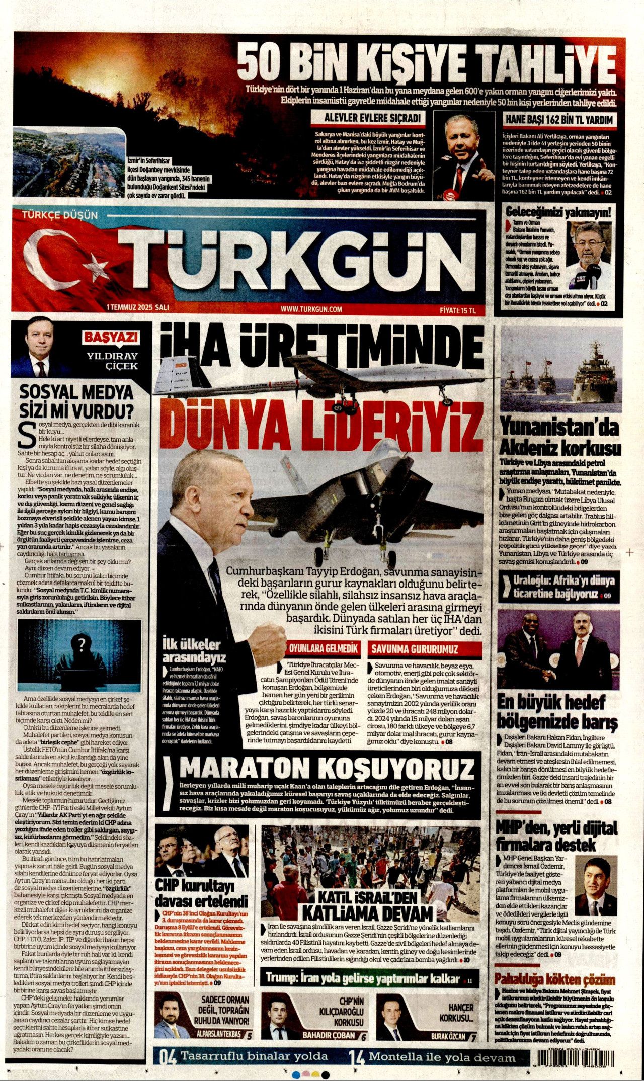 Alevler arasında can pazarı... Savaş gibi mücadele manşetlerde! 9