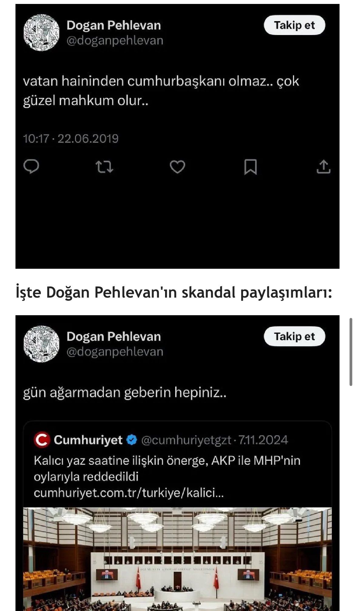 Leman'ın alçak çizeri Doğan Pehlevan'ın kirli geçmişi ortaya çıktı: İslam’a hakaret, Erdoğan’a ölüm tehdidi, darbe girişimine destek! 15