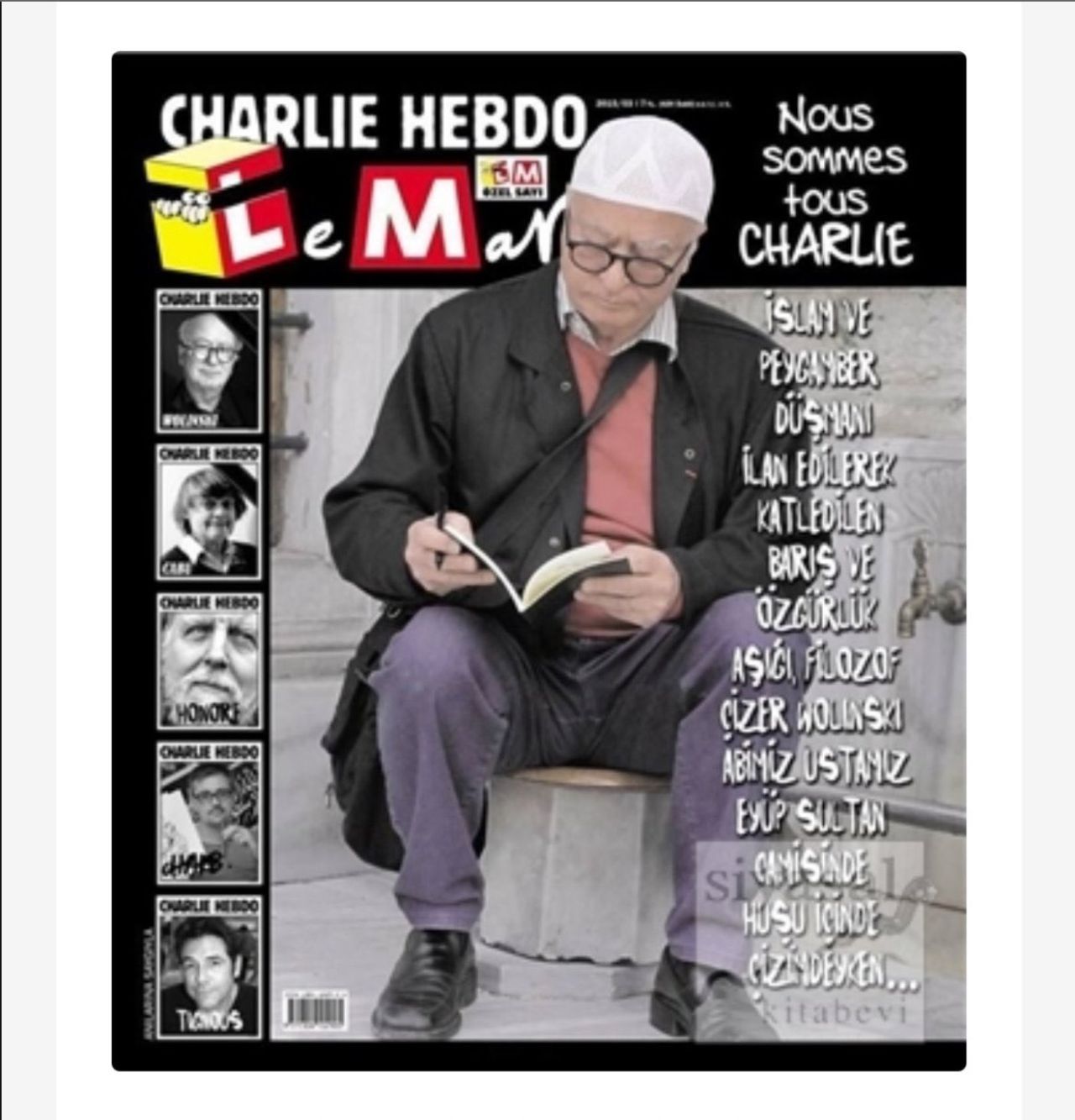 Alçak karikatürün yayınlandığı Leman'ın günah galerisi: Charlie Hebdo’ya destekle başladı, peygambere hakaretle zirve yaptı! Dergi yıllardır İslam’ı hedef alıyor... 2