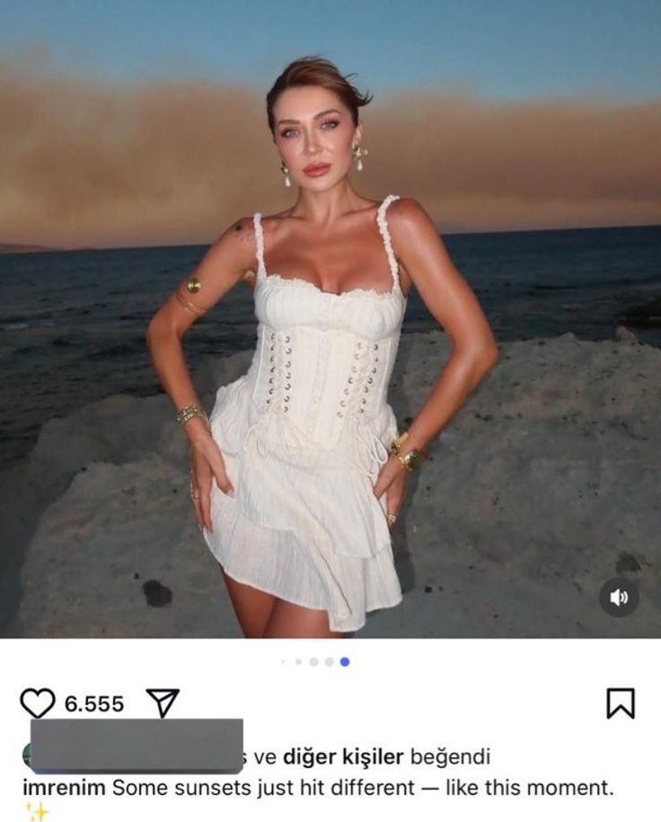 Instagram fenomeni İmren Karadeniz'in utanmaz paylaşımı infial yarattı! Türkiye yanarken o poz verdi... 1