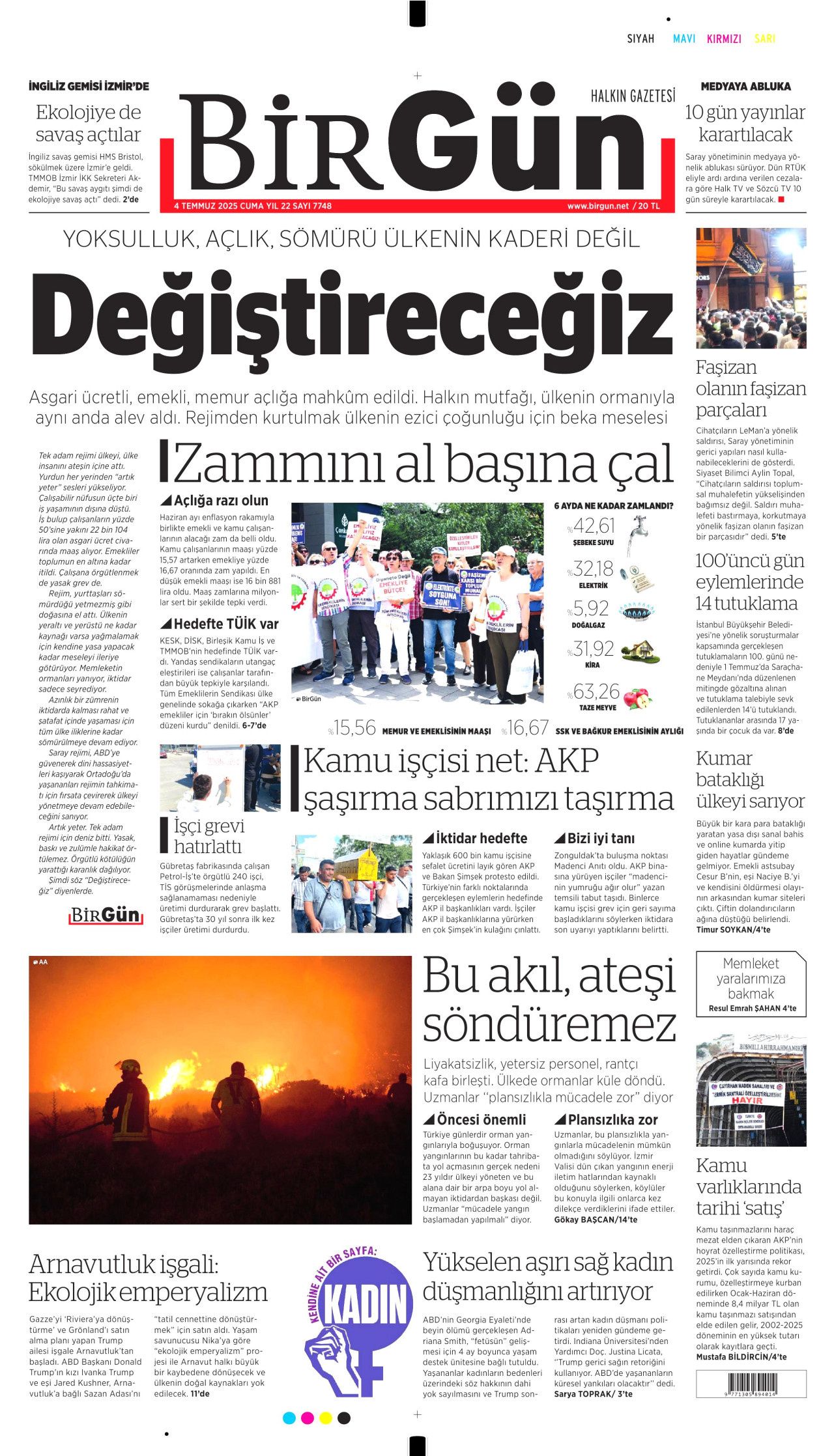 Atılan su buhar oluyor! Alevler durdurulamıyor... Yangın fırtınası manşetlerde! 16