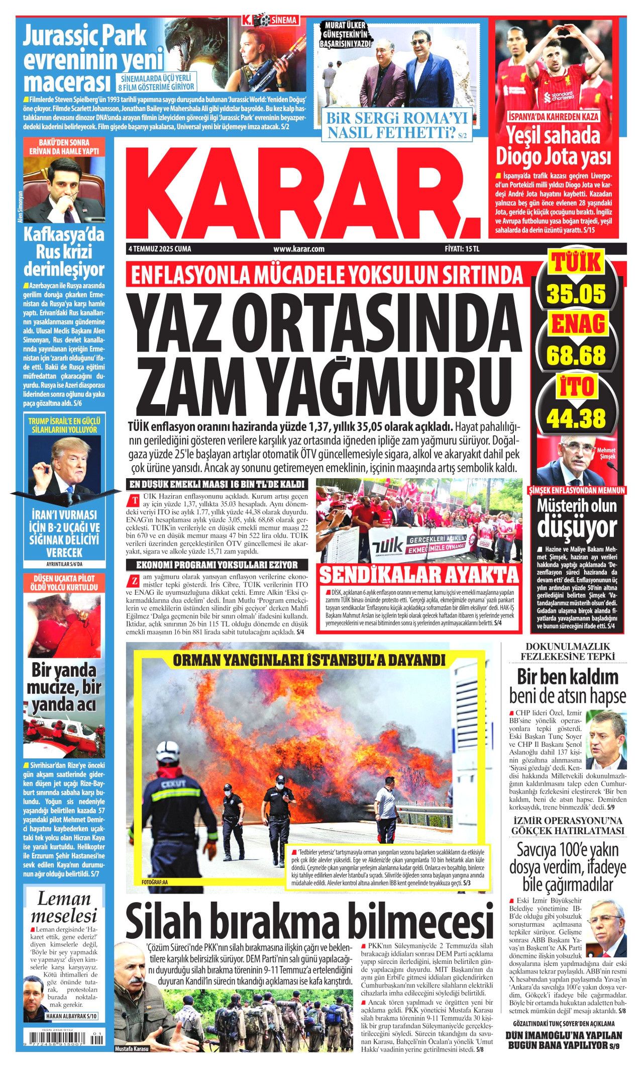 Atılan su buhar oluyor! Alevler durdurulamıyor... Yangın fırtınası manşetlerde! 11