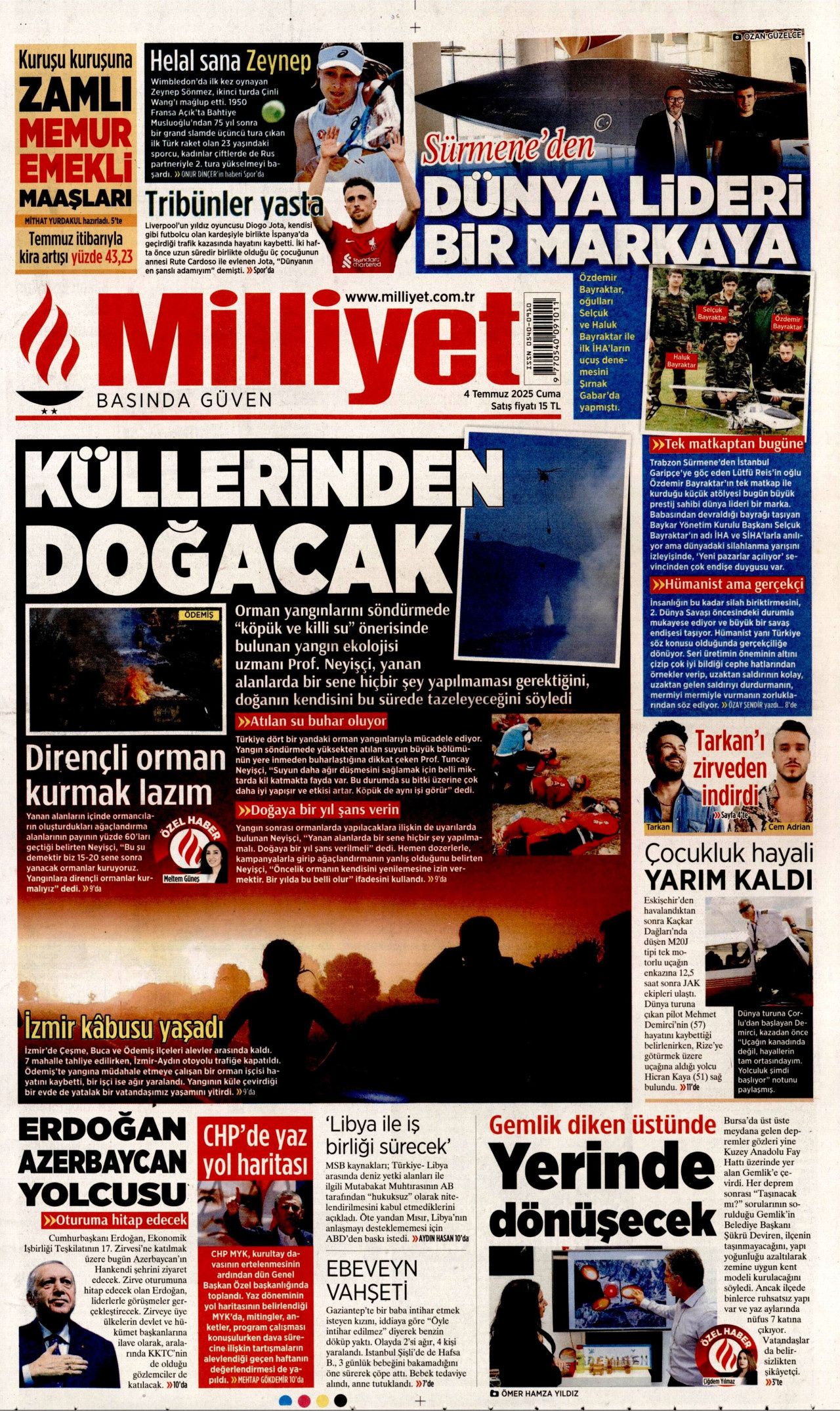 Atılan su buhar oluyor! Alevler durdurulamıyor... Yangın fırtınası manşetlerde! 8