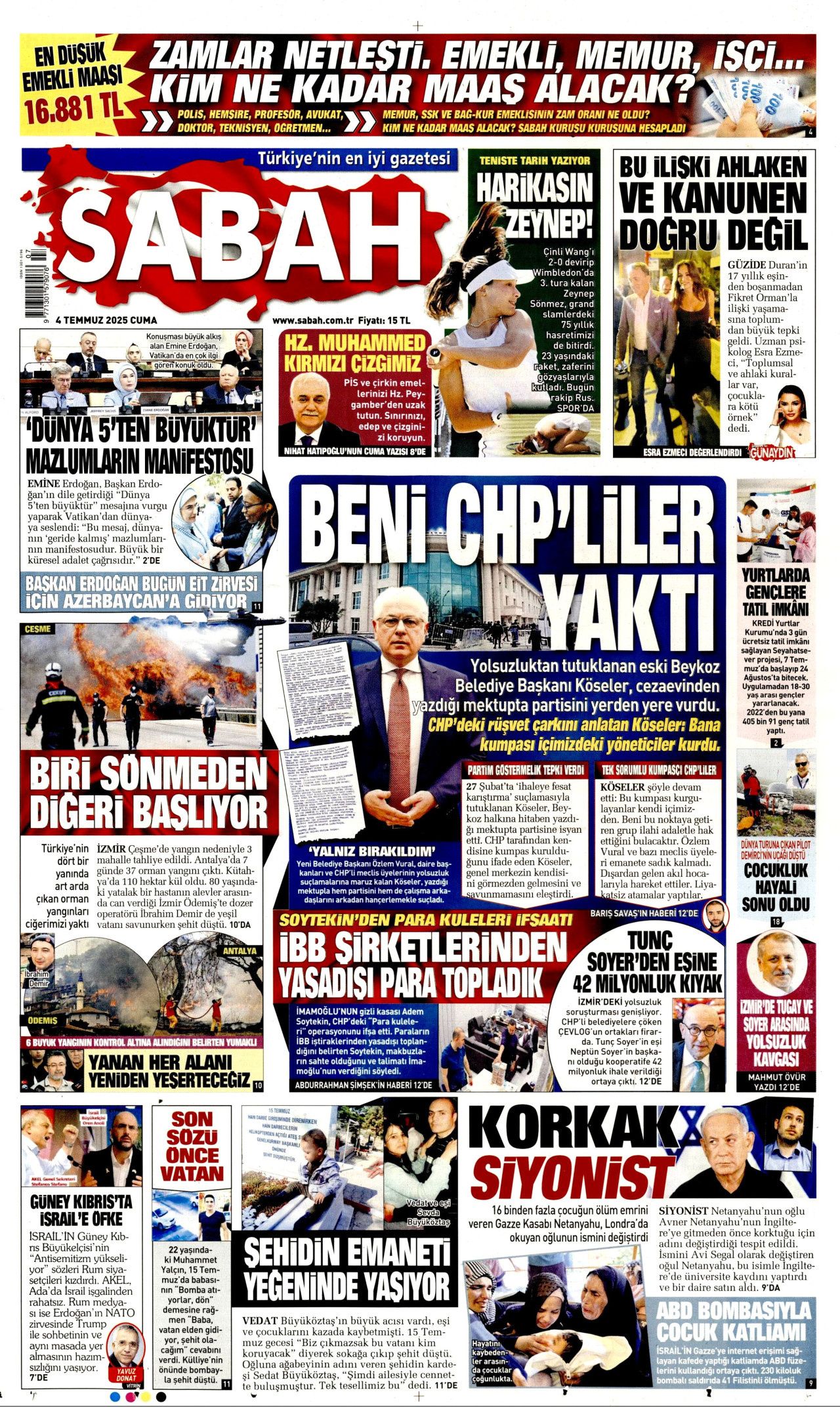 Atılan su buhar oluyor! Alevler durdurulamıyor... Yangın fırtınası manşetlerde! 7