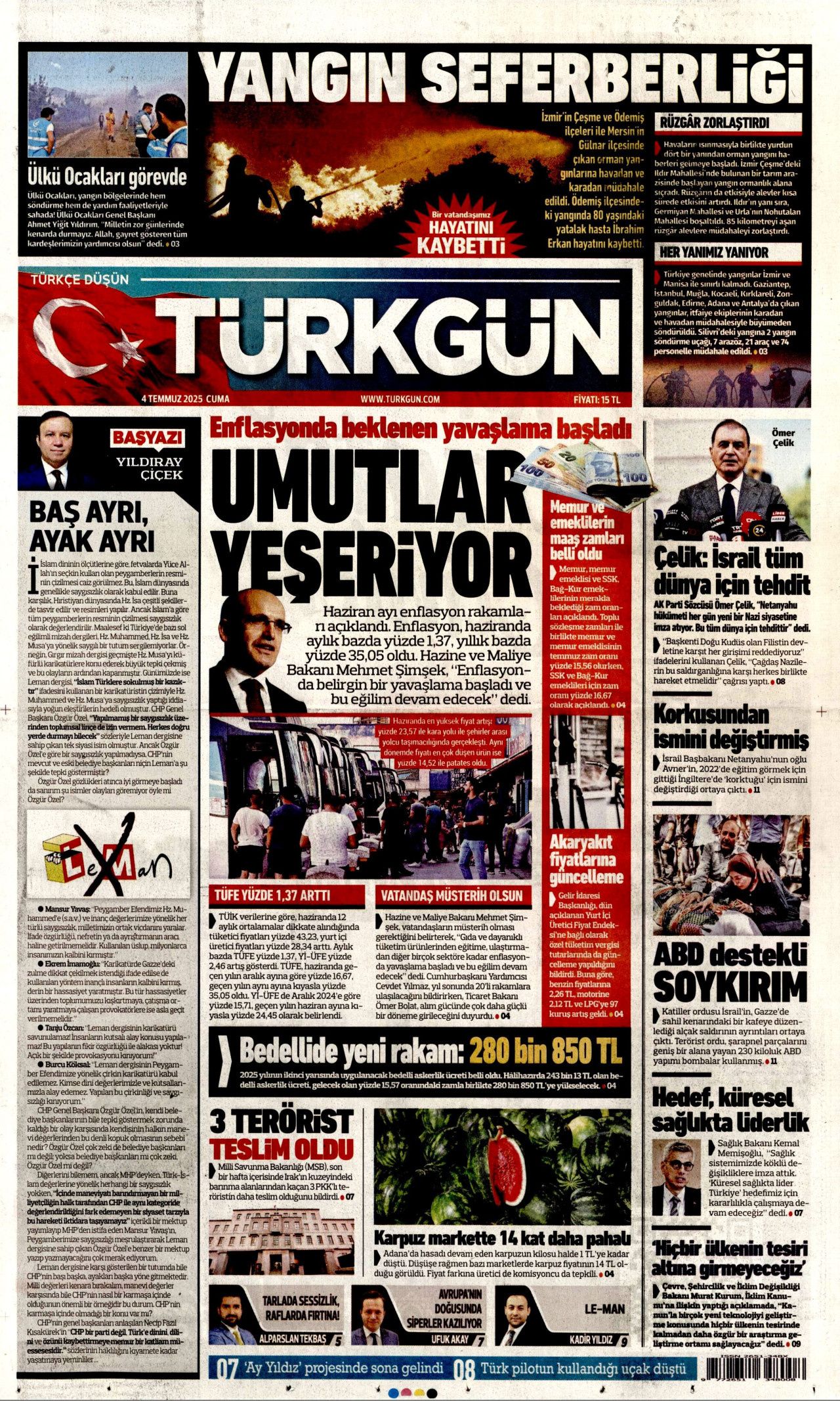 Atılan su buhar oluyor! Alevler durdurulamıyor... Yangın fırtınası manşetlerde! 3