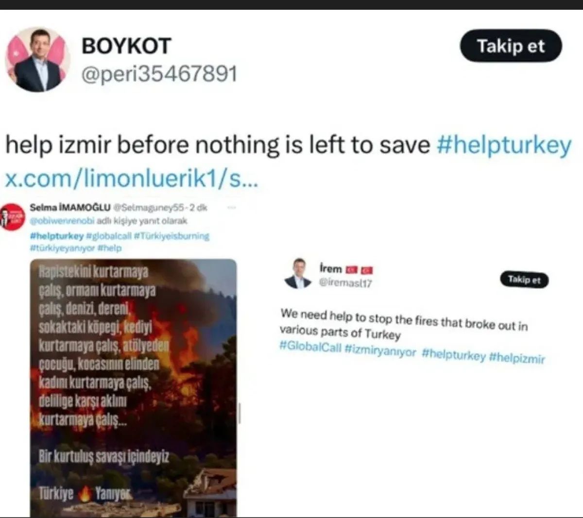 574 yangın söndürüldü ama yine “Help Turkey” provokasyonu: Devletin mücadelesini görmezden gelip Türkiye’yi aciz göstermeye çalıştılar 6