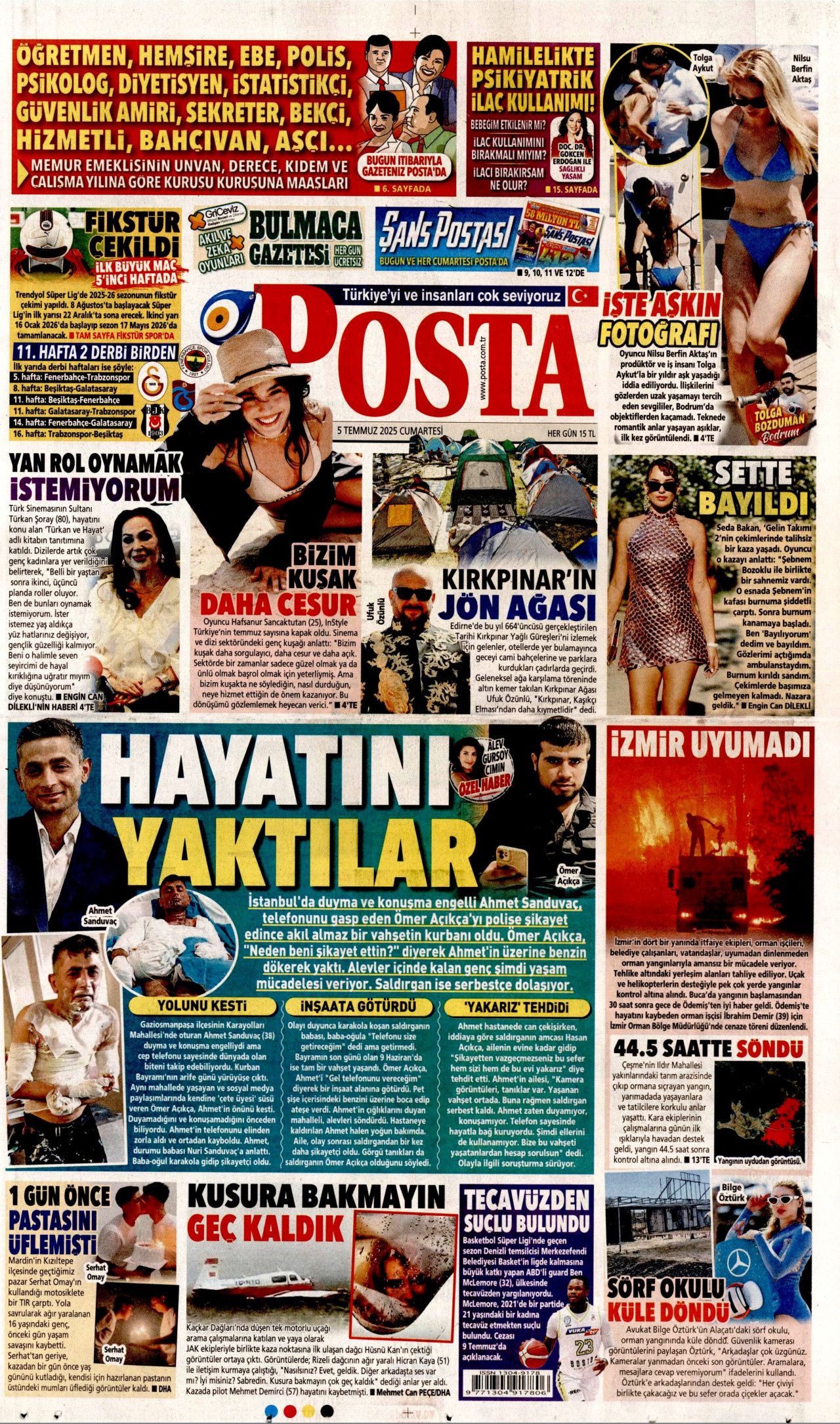 Cehalet değil ihanet... Ciğerlerimizi bile bile yaktılar! 5 Temmuz Cumartesi gazete manşetleri 22