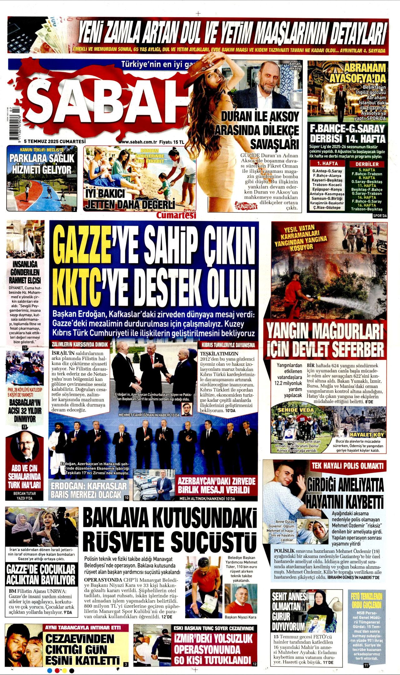 Cehalet değil ihanet... Ciğerlerimizi bile bile yaktılar! 5 Temmuz Cumartesi gazete manşetleri 6