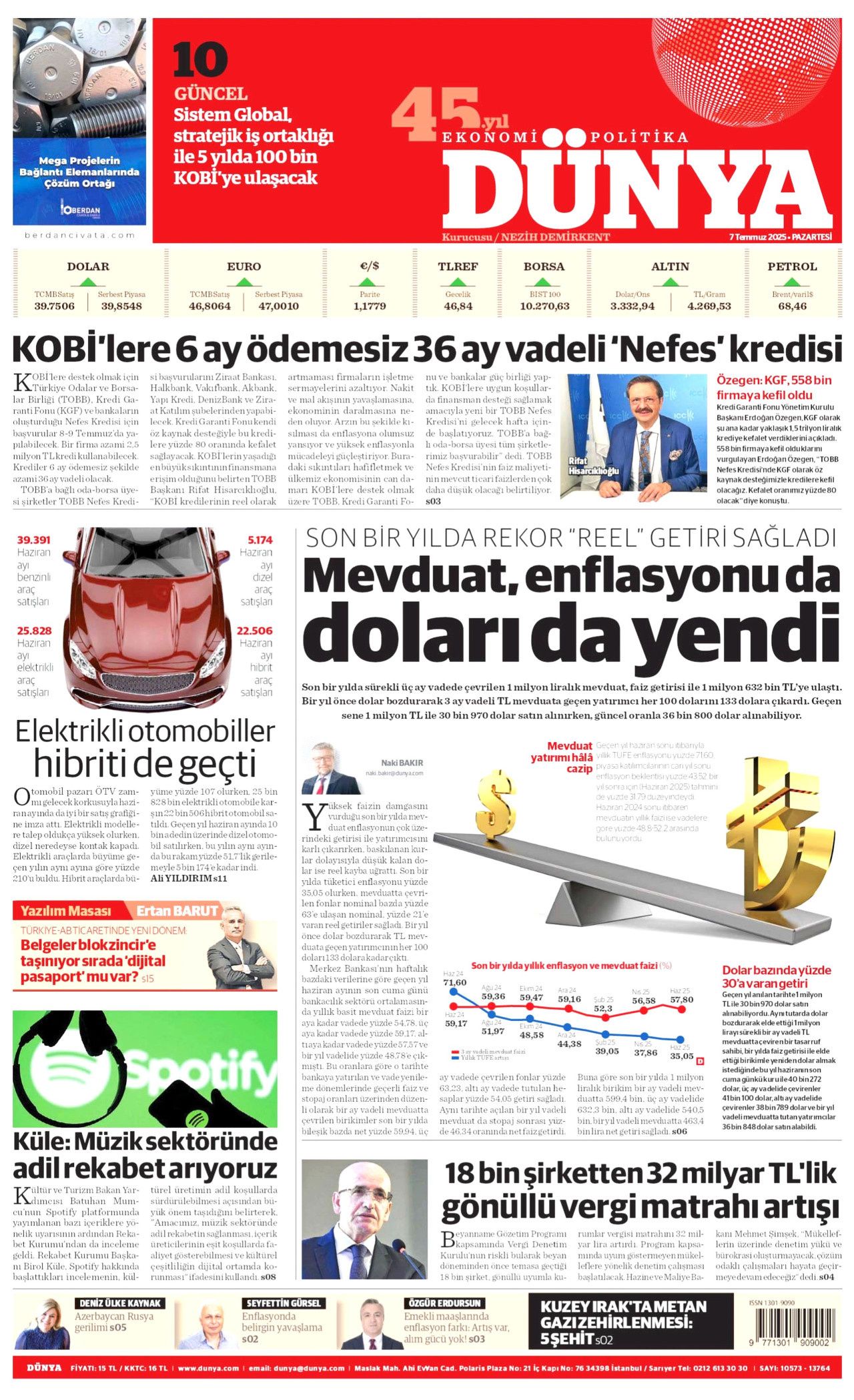 Teröre ve silaha veda haftası! Süreç nasıl işleyecek? İşte 7 Temmuz Pazartesi gazete manşetleri... 14