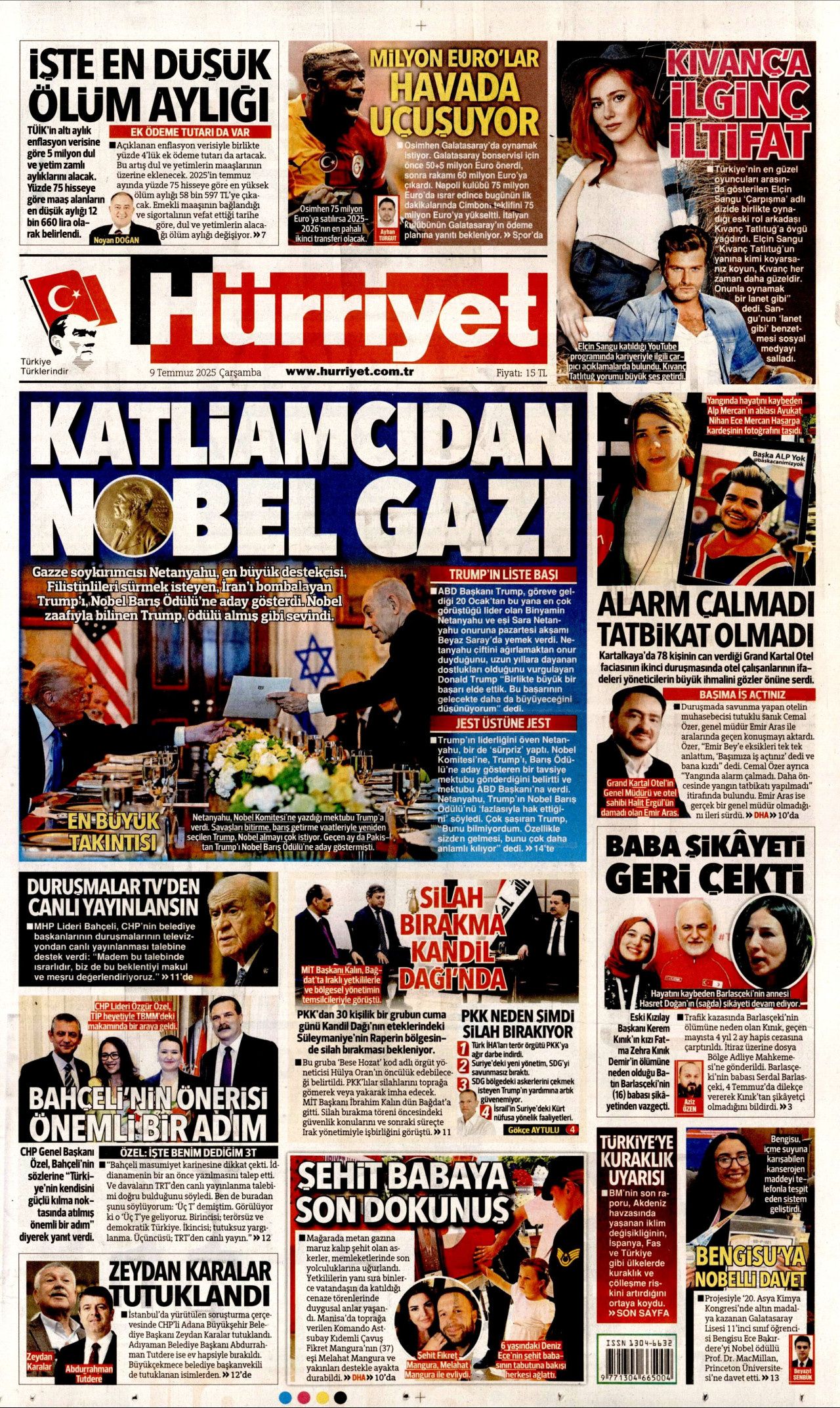 Katliamcıdan Nobel gazı... Gazze soykırımcısı Netanyahu, Trump'ı Nobel Barış Ödülü'ne aday gösterdi 1