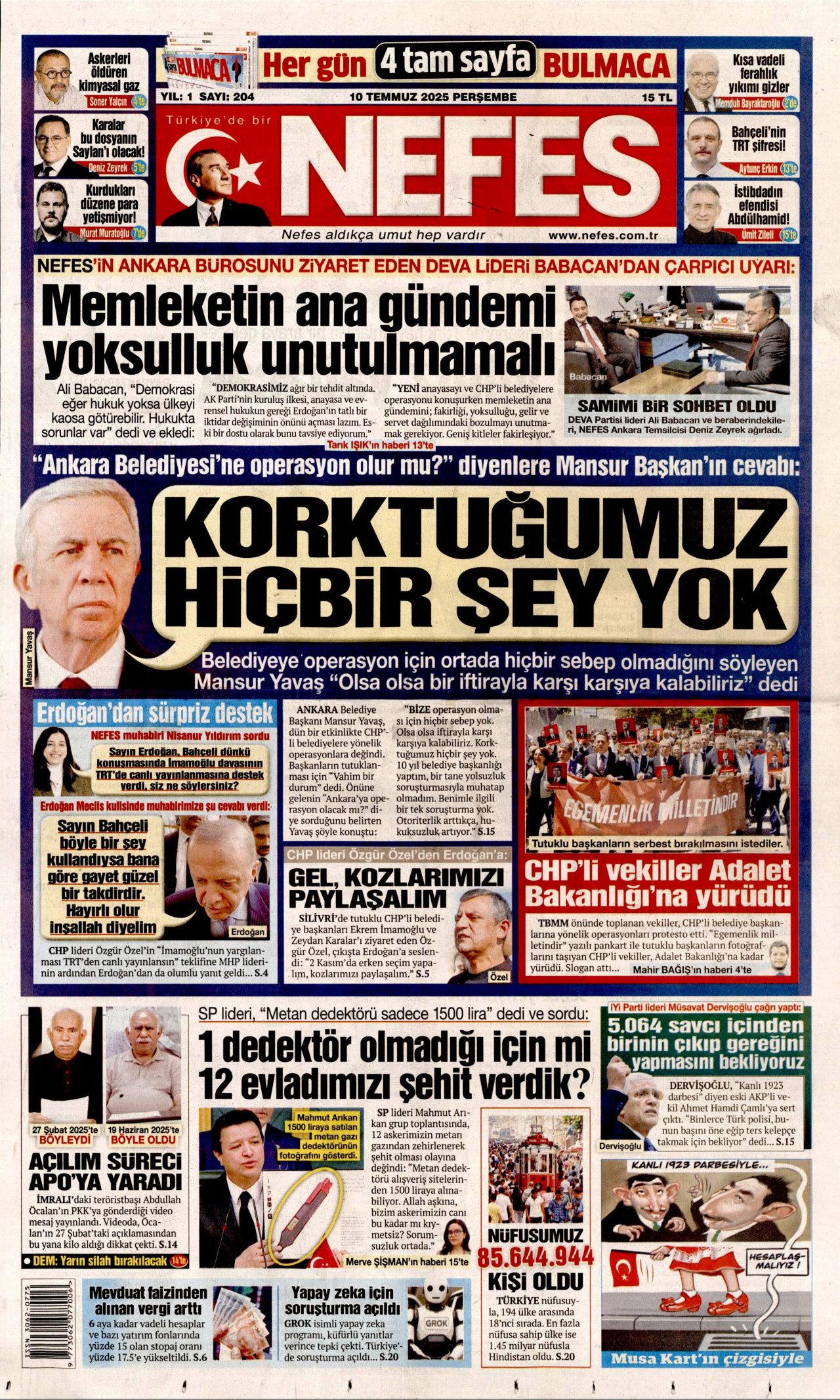 Öcalan'ın 7 dakikalık video mesajı manşetlerde! Hangi gazete nasıl gördü? Önemli mesajlar gizli... 2