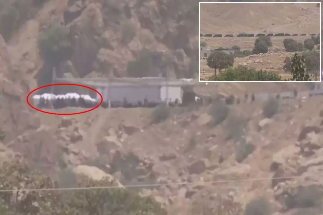 PKK'nın silahları bıraktığı Cesane Mağarası görüntülendi! Süleymaniye’de güvenlik alarmı... Silah bırakma işlemi sona erdi! 9
