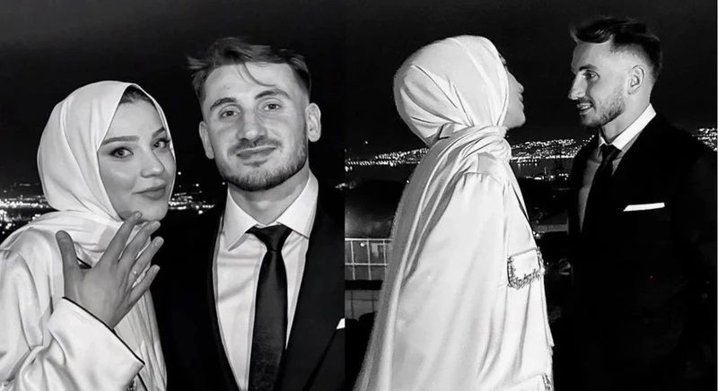 Milli futbolcu Kerem Aktürkoğlu'ndan eşiyle ilk paylaşım! 1