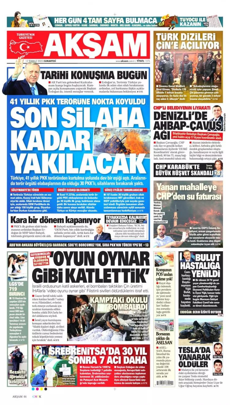 Tarihi gün manşetlerde... 40 yıl 10 ay 26 gün sonra acılara veda, barış ateşi yandı 6