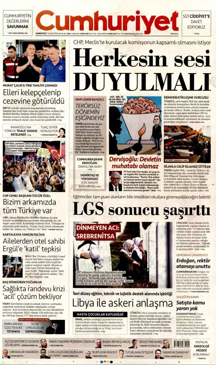 Tarihi gün manşetlerde... 40 yıl 10 ay 26 gün sonra acılara veda, barış ateşi yandı 4