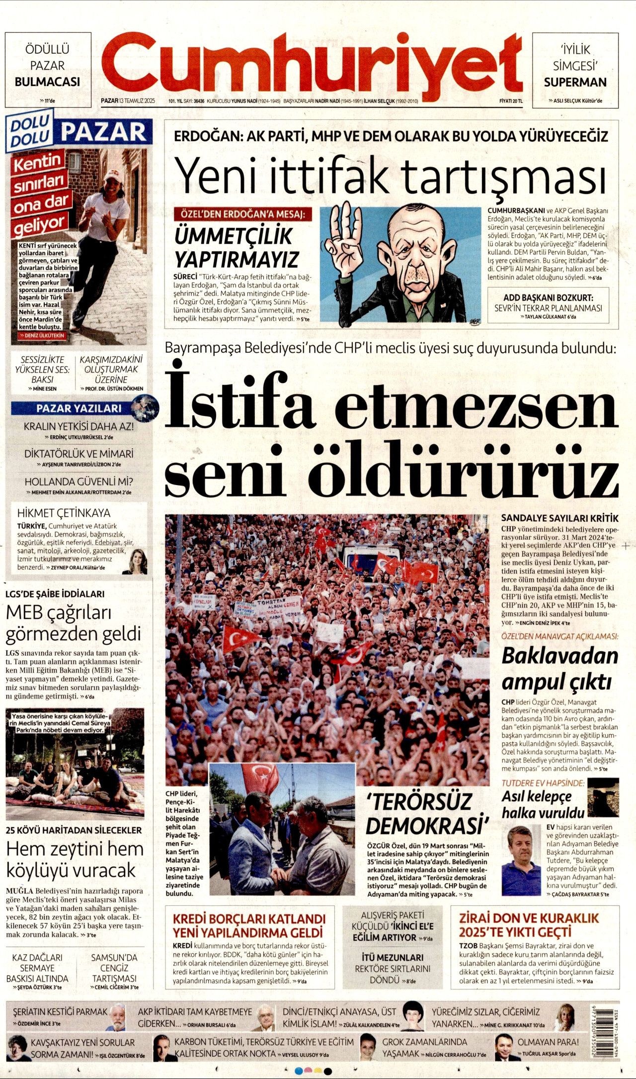 Yeni dönemi ilan etti... Cumhurbaşkanı Erdoğan'ın tarihi konuşması manşetlerde! 10