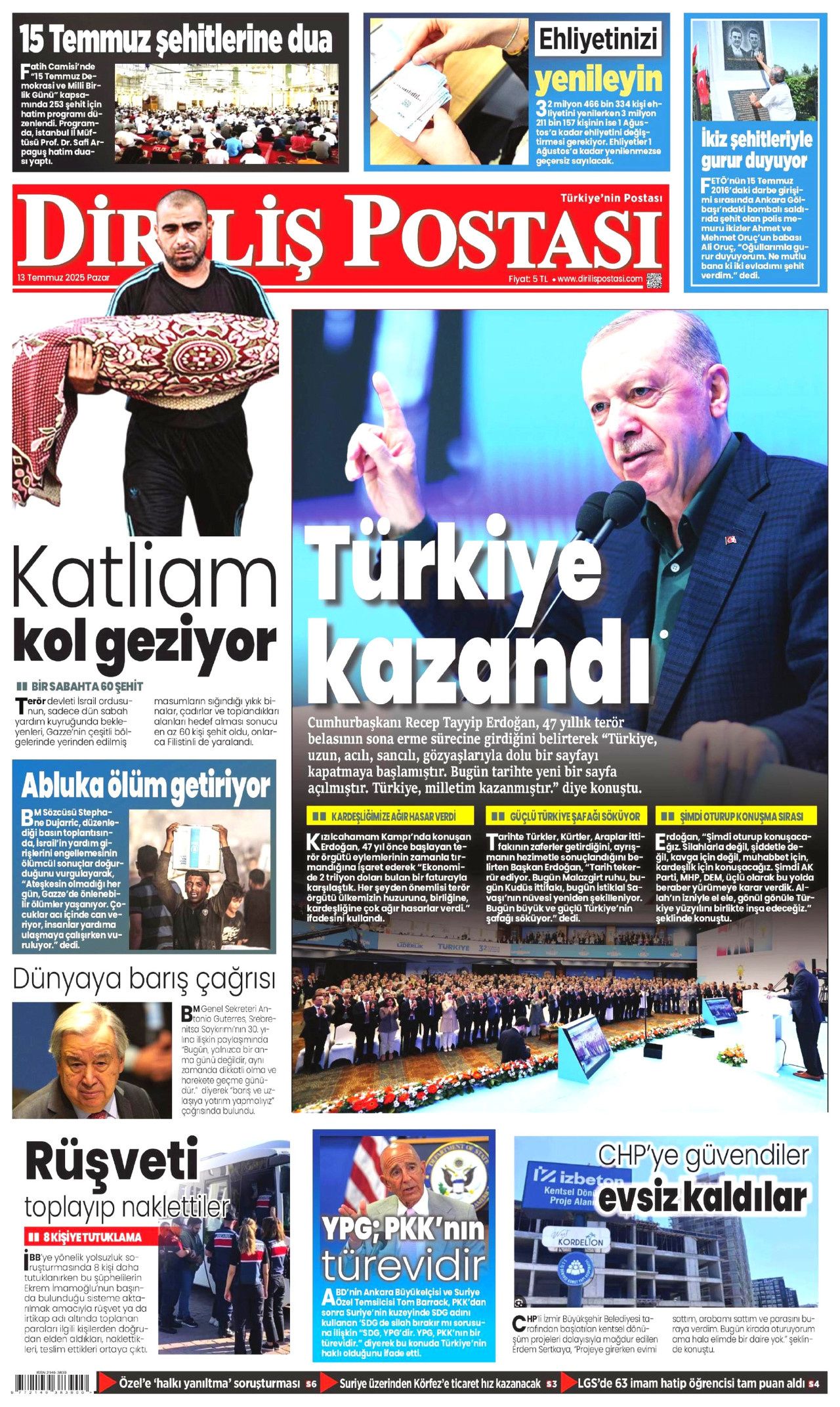 Yeni dönemi ilan etti... Cumhurbaşkanı Erdoğan'ın tarihi konuşması manşetlerde! 22