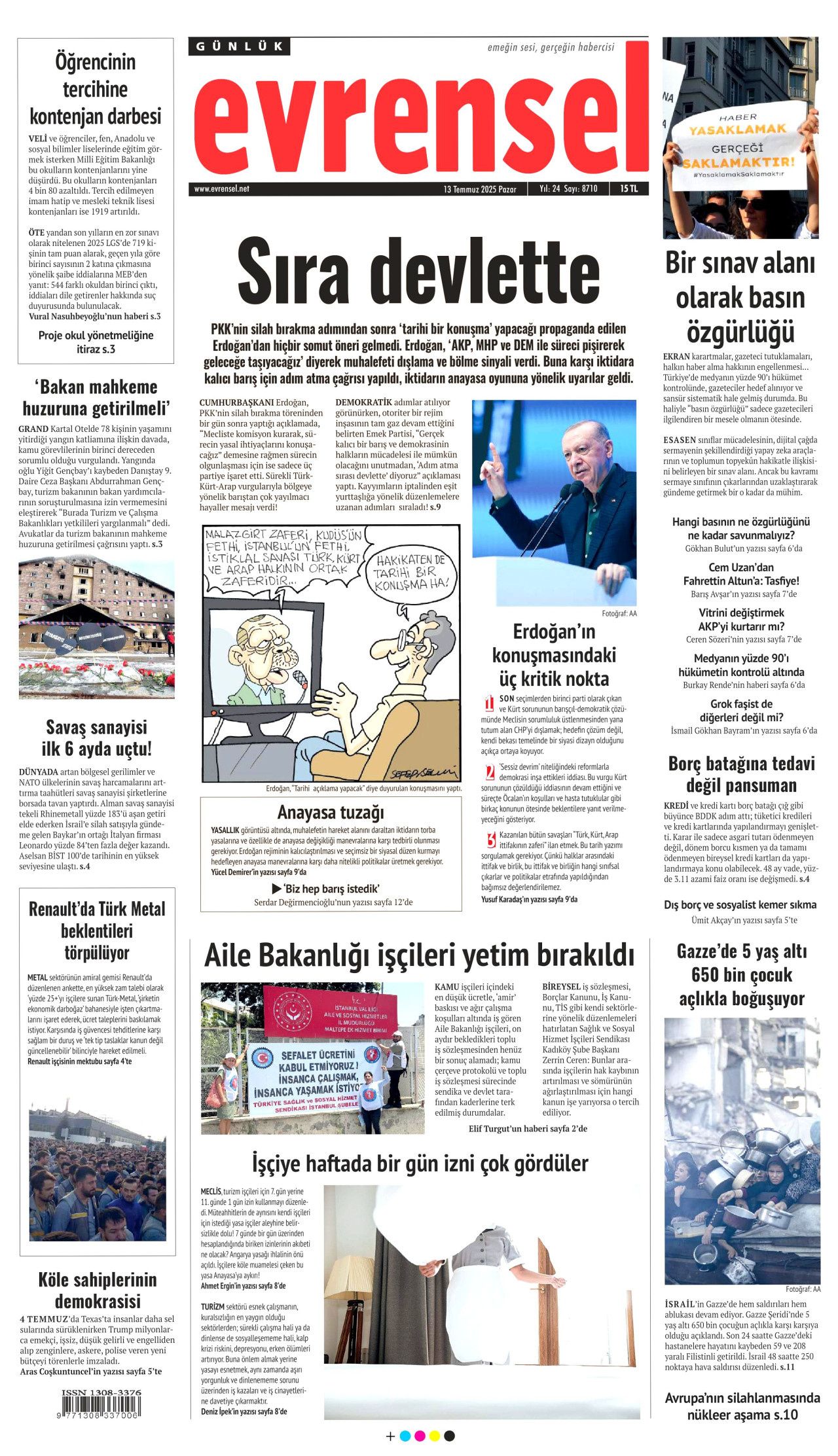 Yeni dönemi ilan etti... Cumhurbaşkanı Erdoğan'ın tarihi konuşması manşetlerde! 11