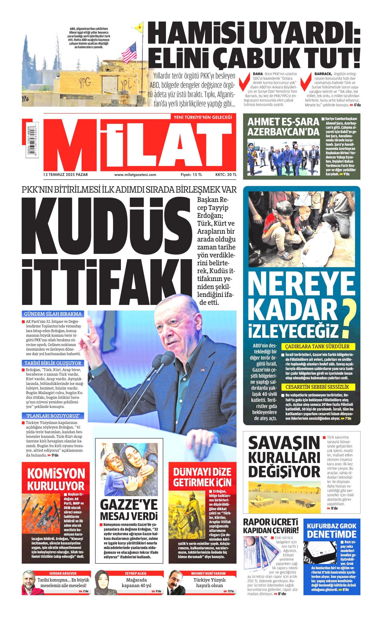 Yeni dönemi ilan etti... Cumhurbaşkanı Erdoğan'ın tarihi konuşması manşetlerde! 18